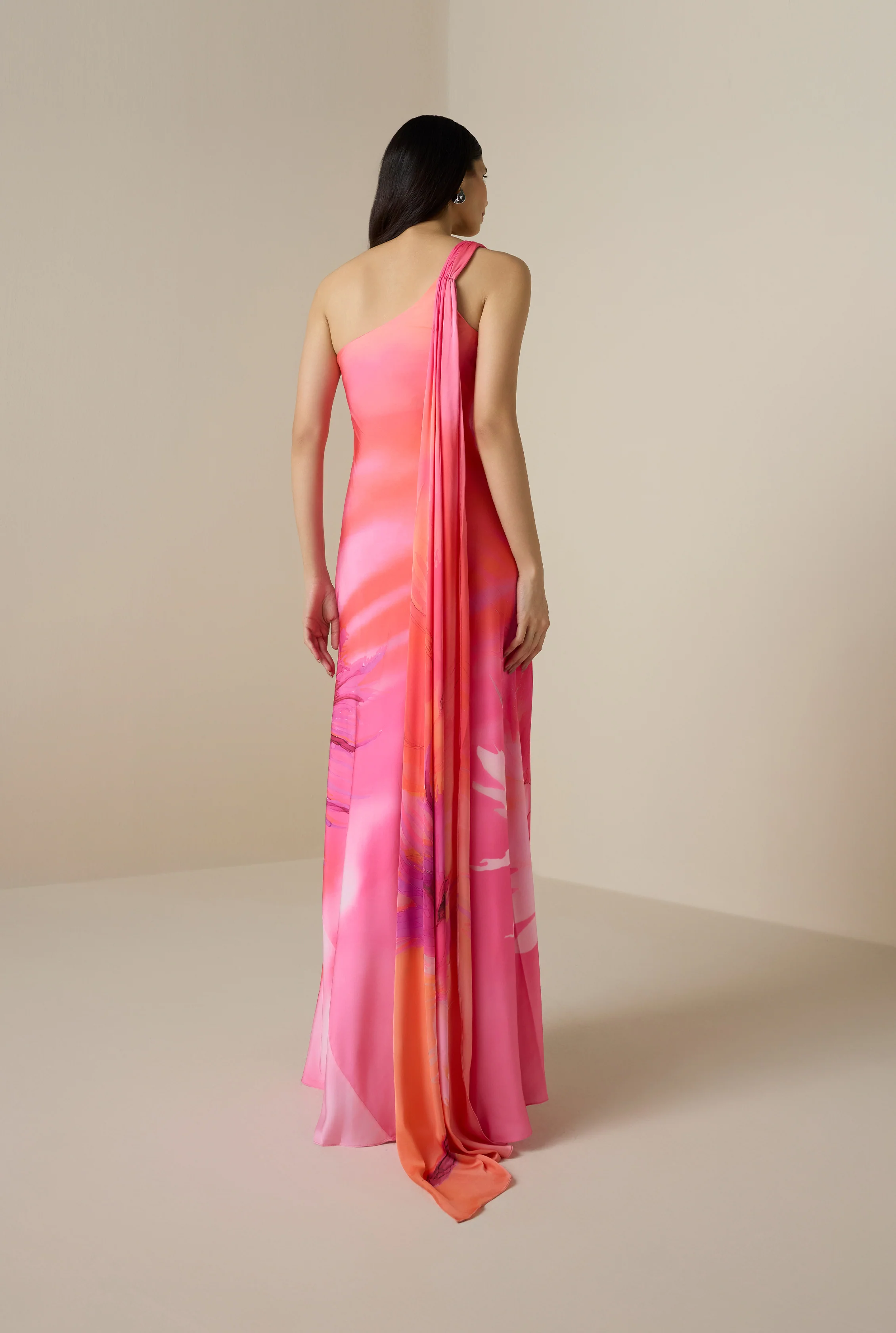 Abira One Shoulder Dress - Image 5
