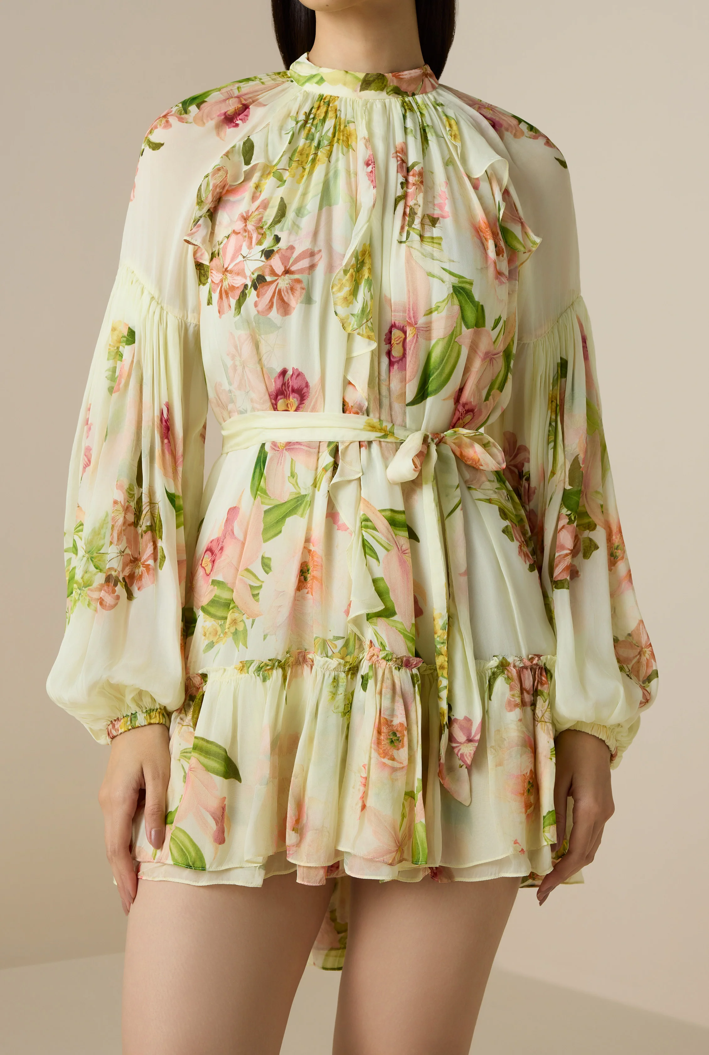 Aiva Ruffle Mini Dress - Image 3