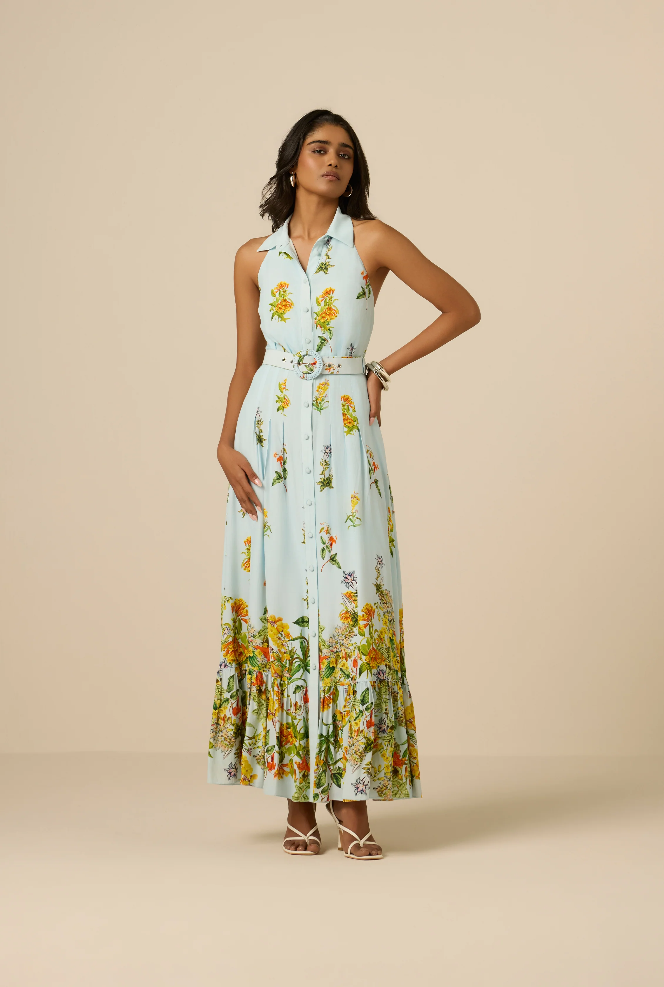 Amya Halter Buckle Maxi Dress - Image 2