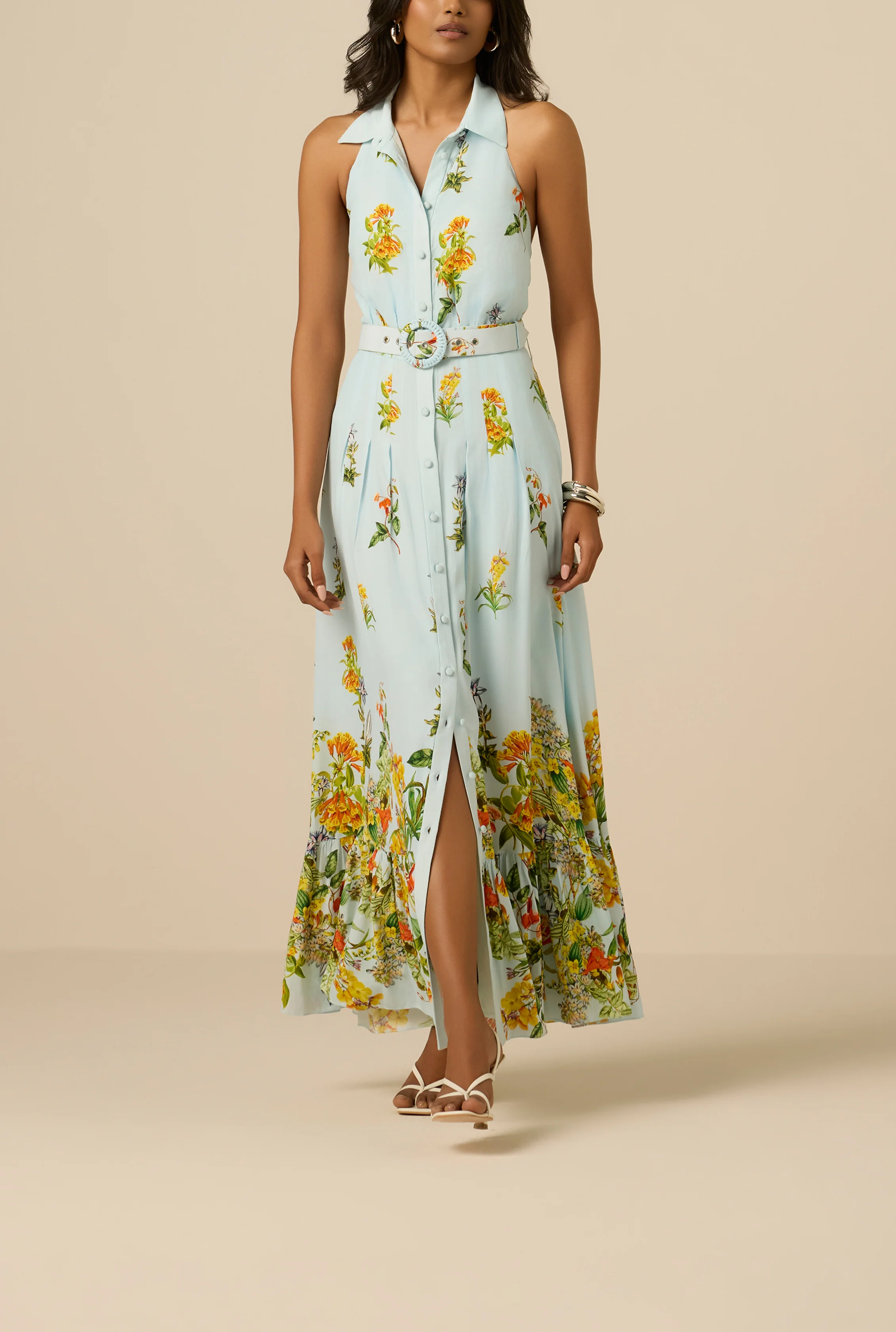 Amya Halter Buckle Maxi Dress - Image 3