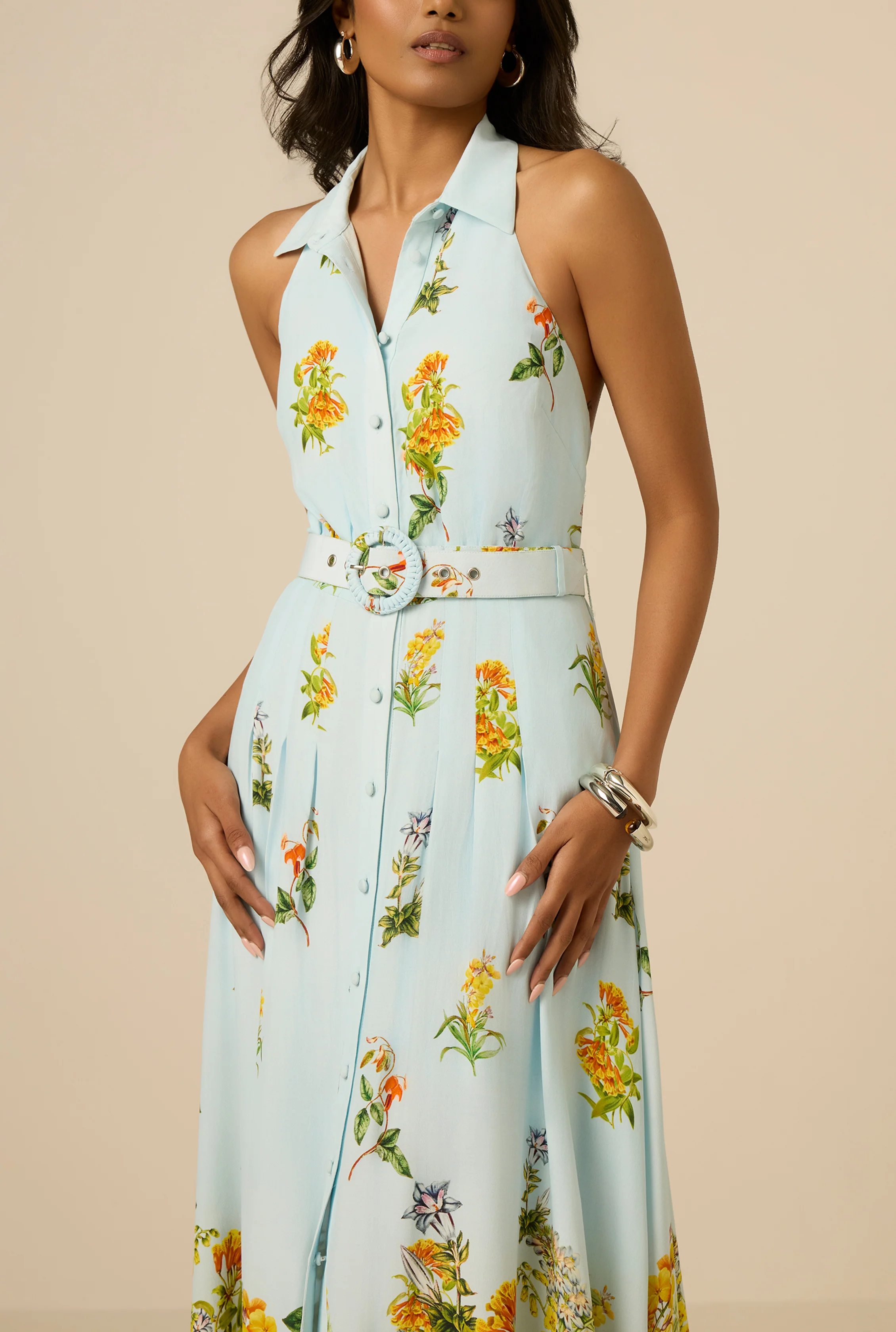 Amya Halter Buckle Maxi Dress - Image 4