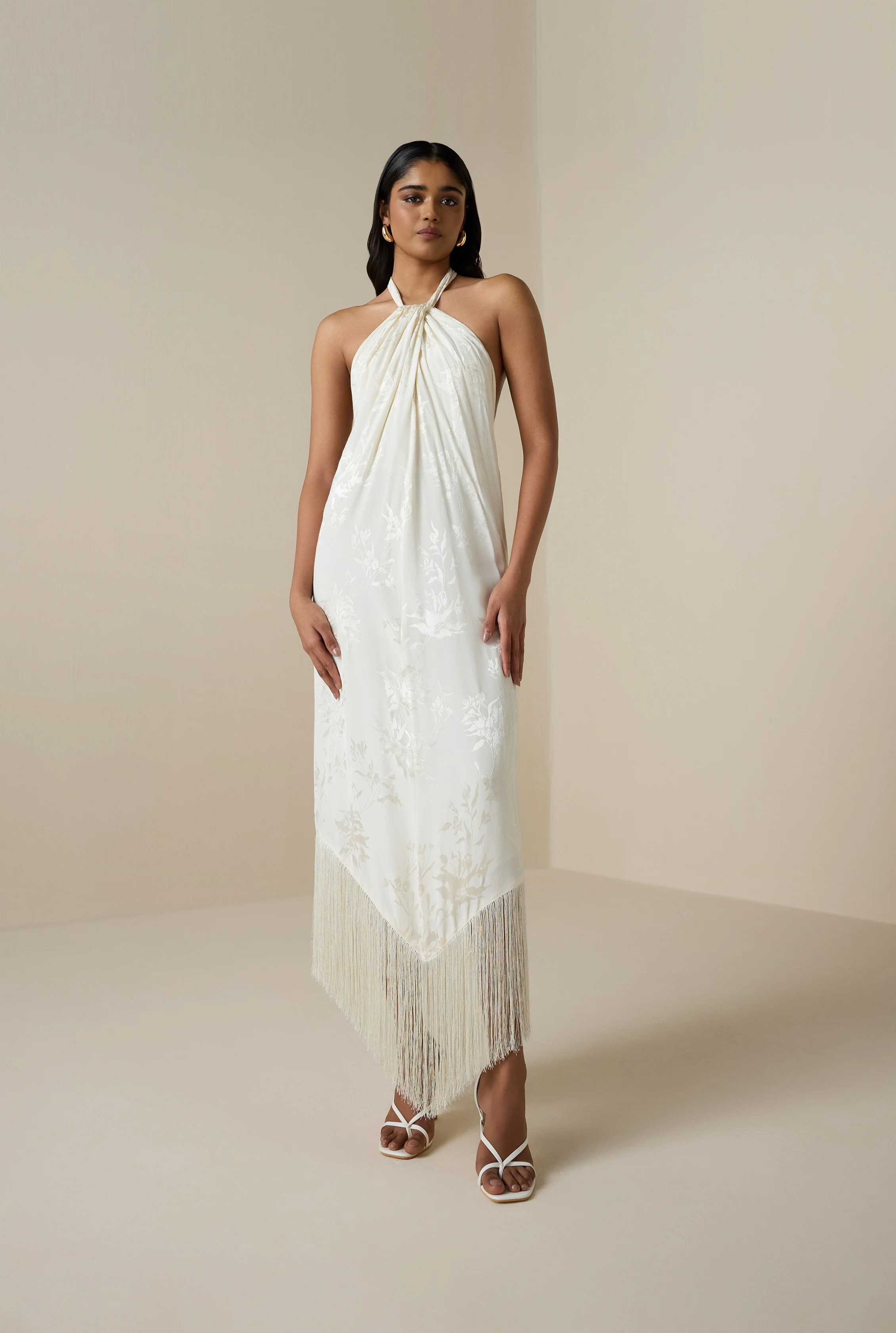 Aura Halter Neck Maxi Dress - Image 3