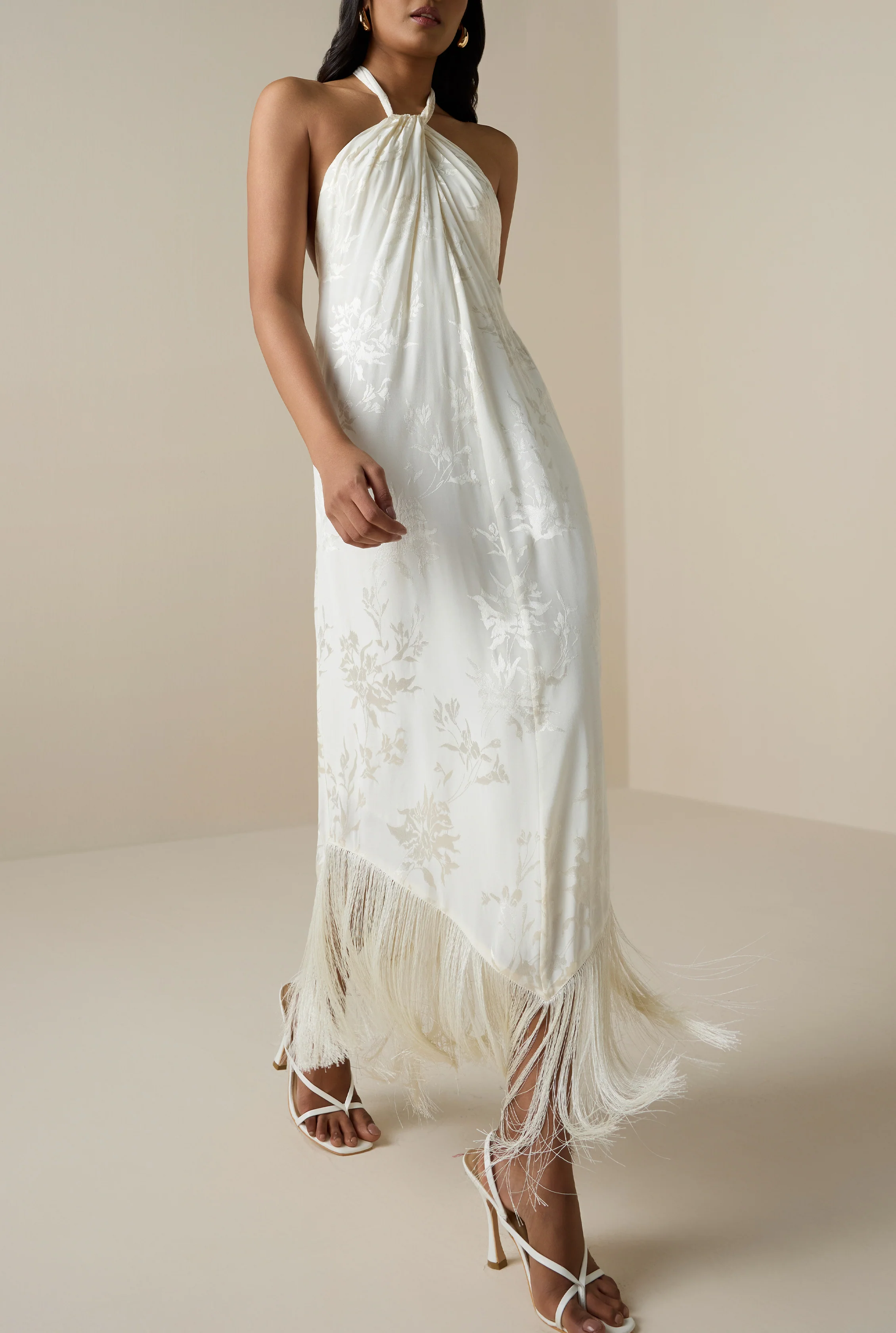 Aura Halter Neck Maxi Dress - Image 4