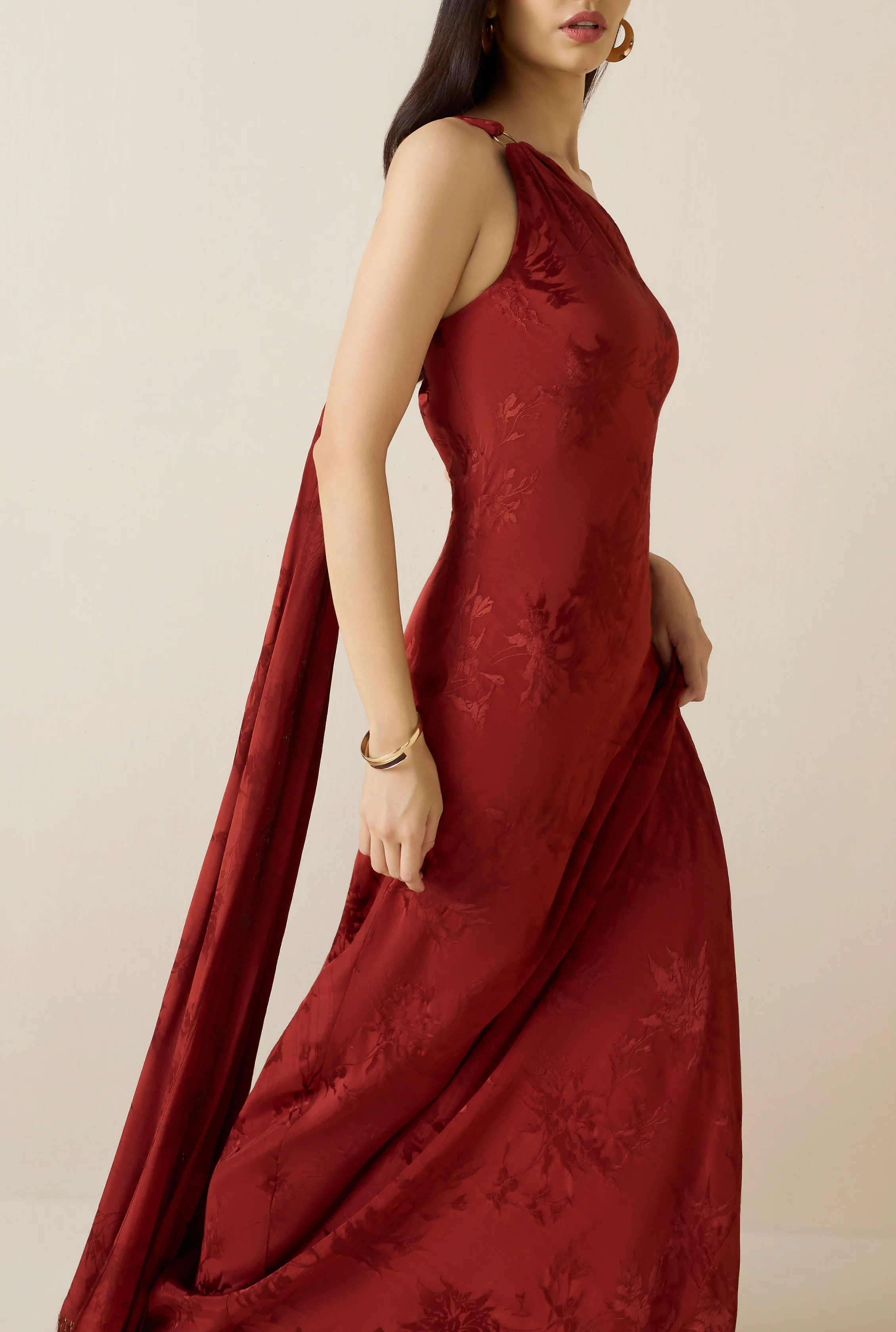 Aura One Shoulder Maxi Dress - Image 5