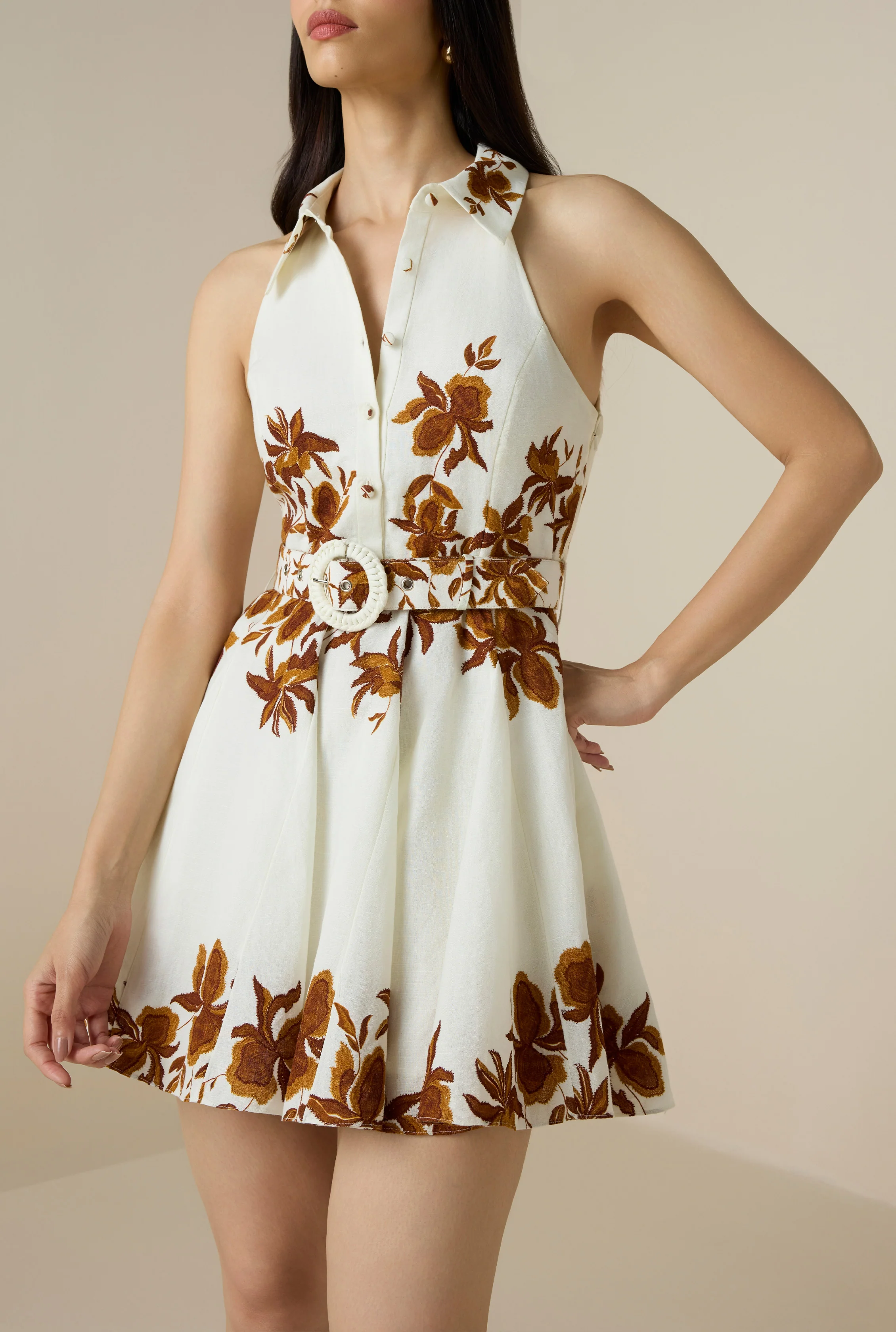 Ayra Belted Short Dress - Image 3