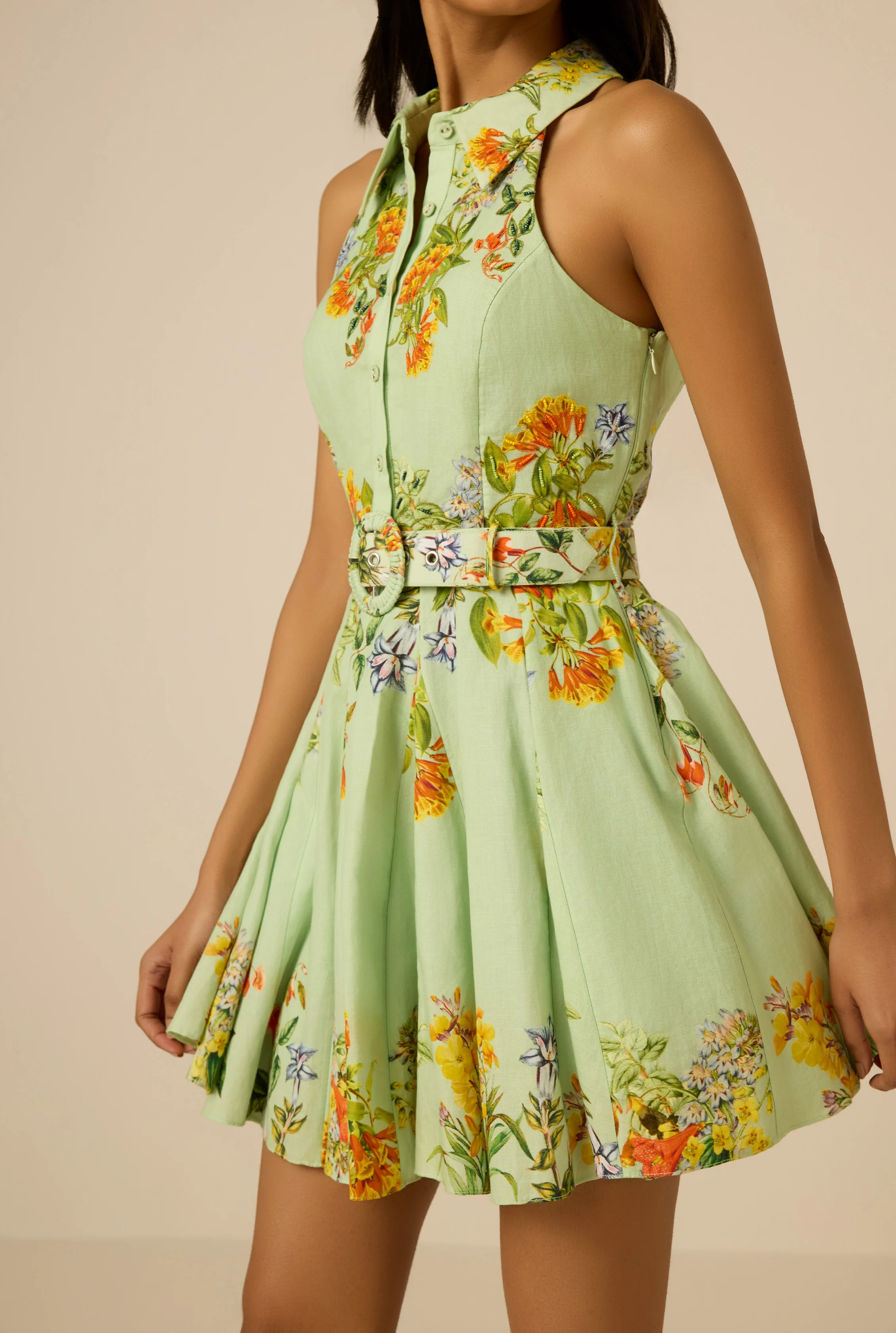 Baku Buckle Short Dress - Image 6