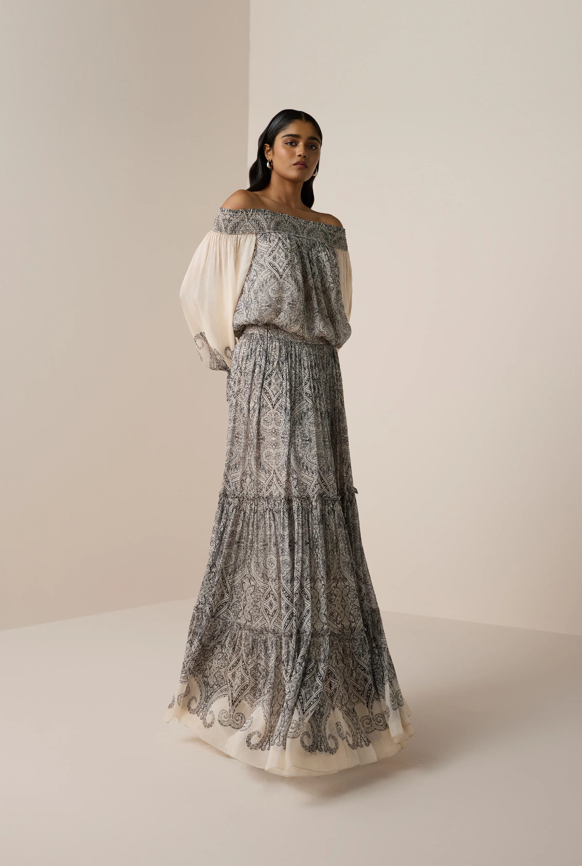 Chavi Tiered Maxi Skirt - Image 2