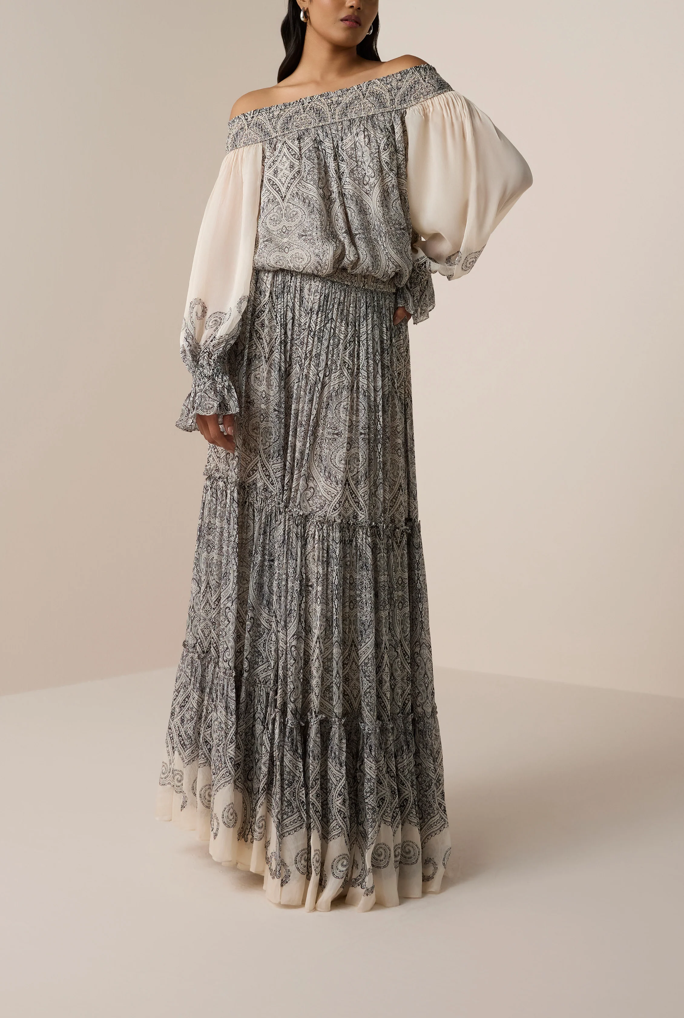 Chavi Tiered Maxi Skirt - Image 3