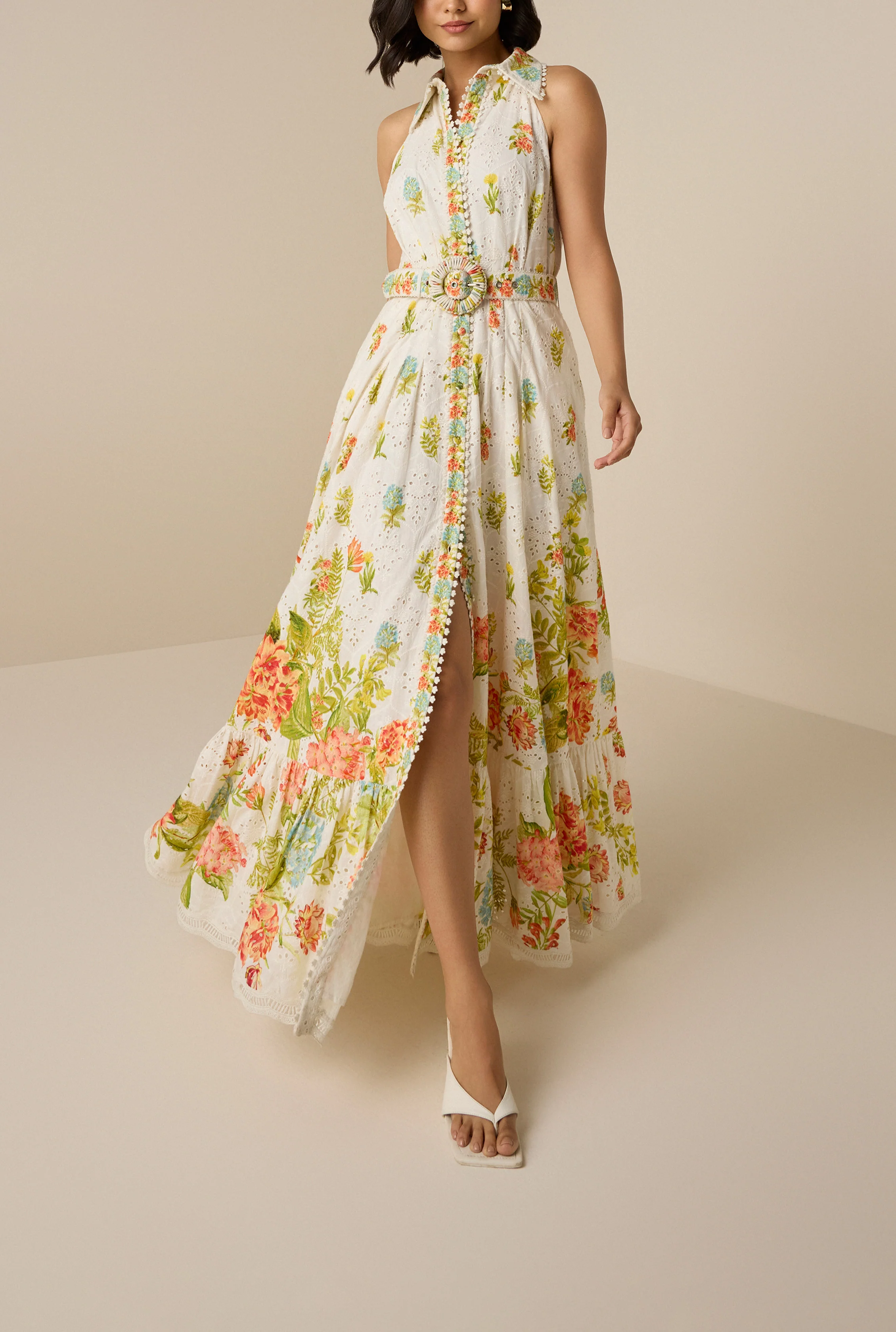 Dhun Collar Long Dress - Image 3