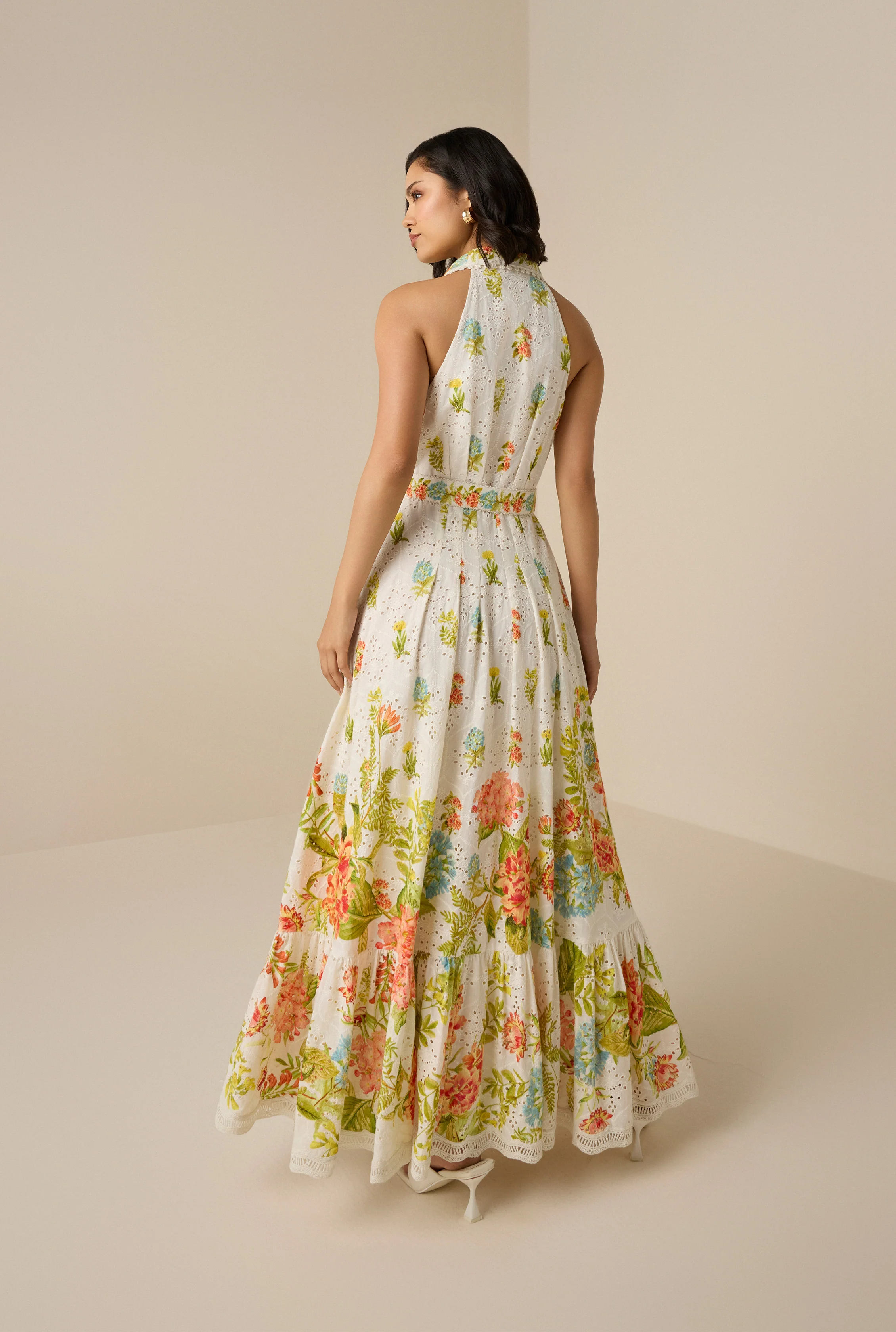 Dhun Collar Long Dress - Image 4