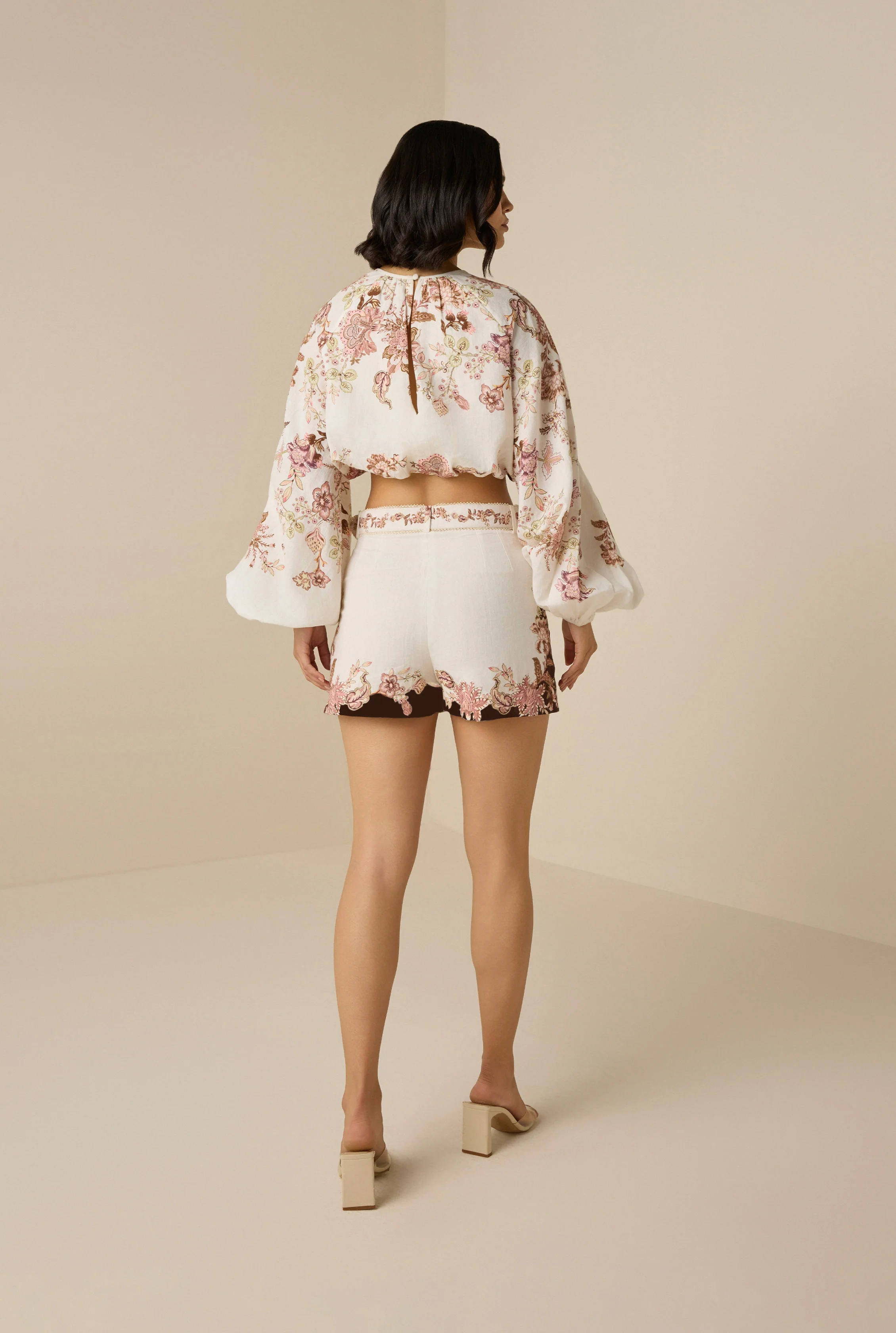 Diza Buckle White Shorts - Image 3