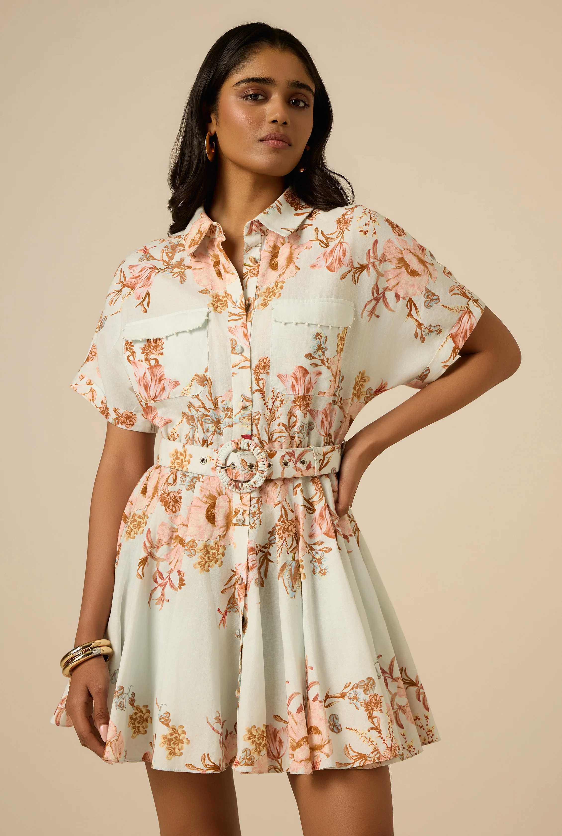 Ezra Buckle Short Dress