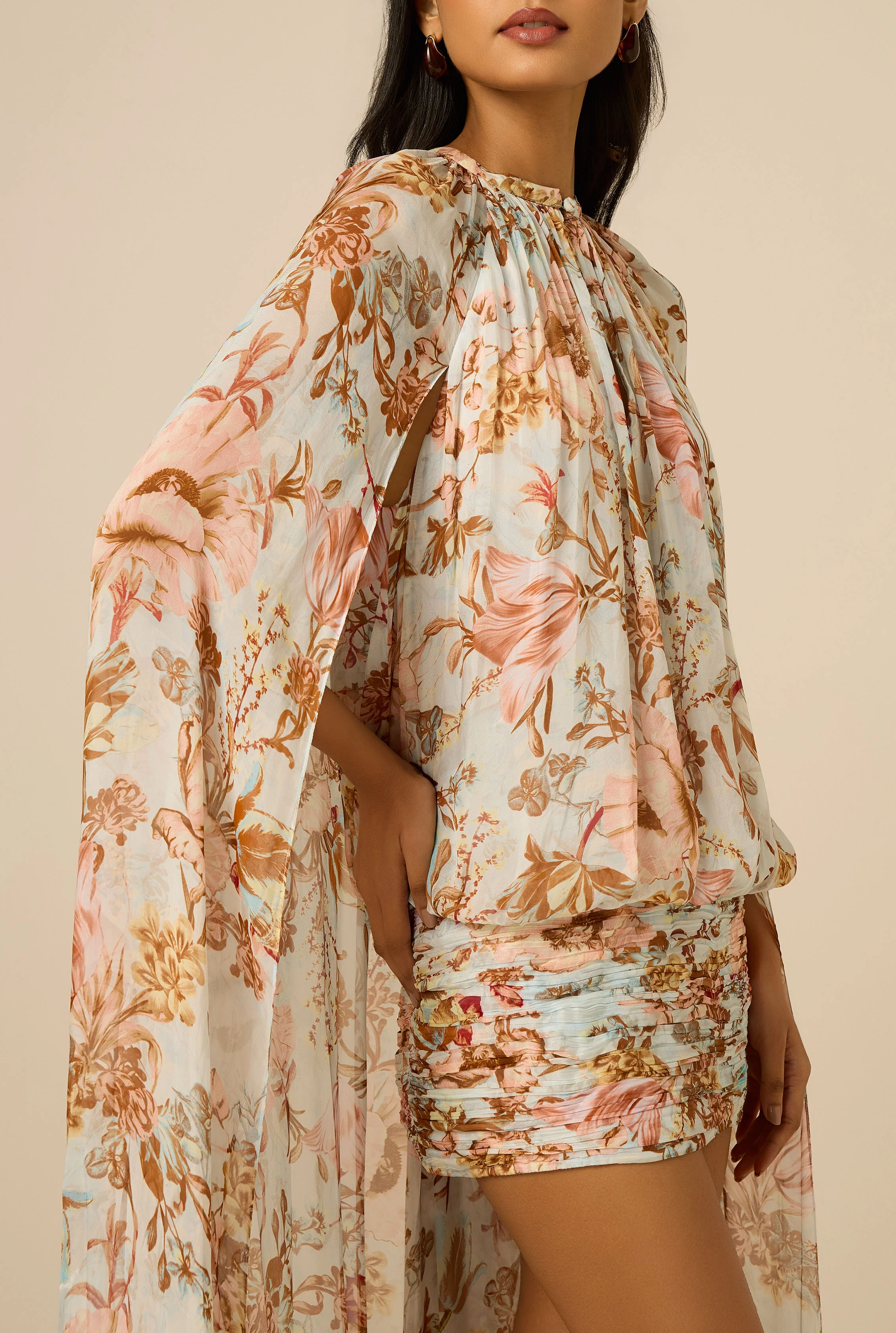 Ezra Cape Mini Dress - Image 5