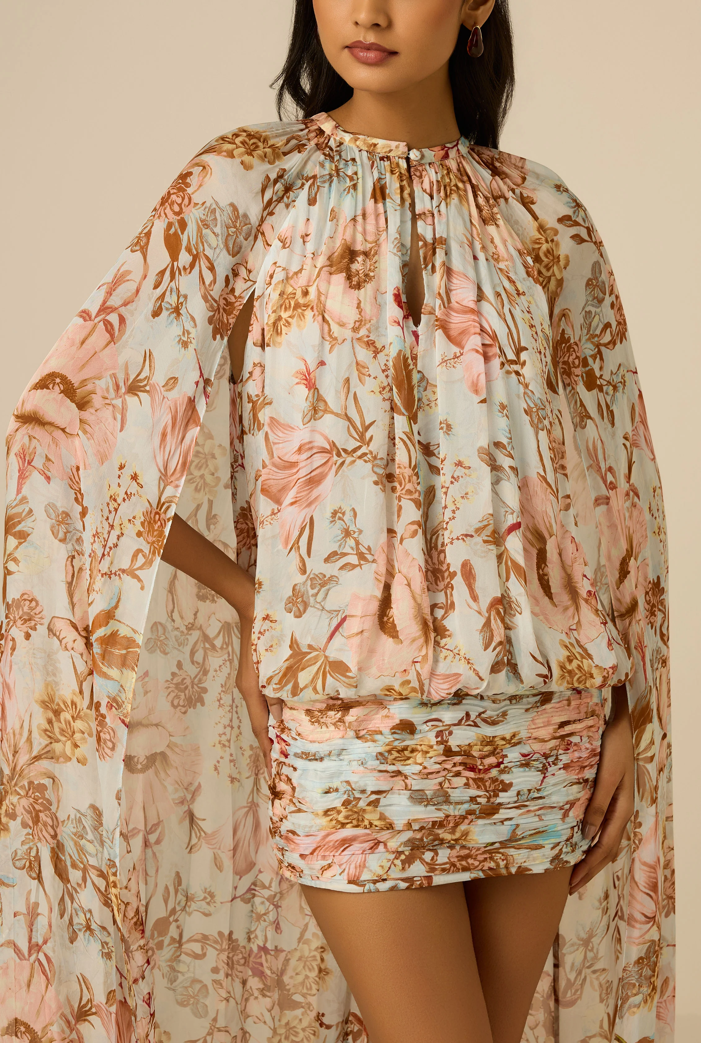 Ezra Cape Mini Dress - Image 7