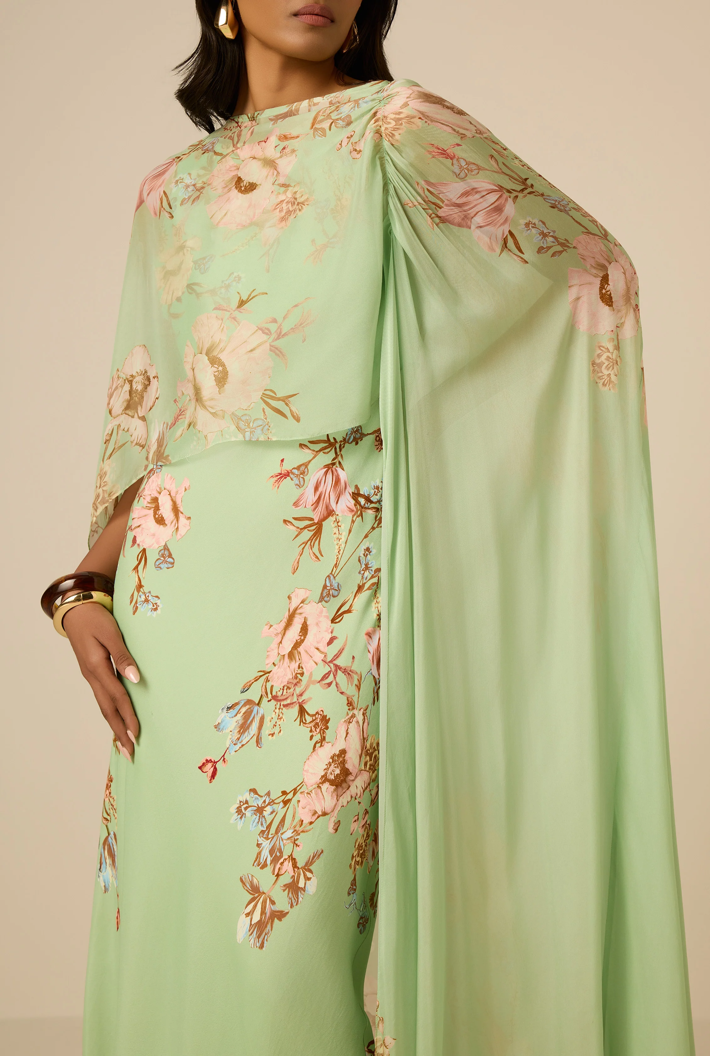 Ezra Ruched Cape - Image 4