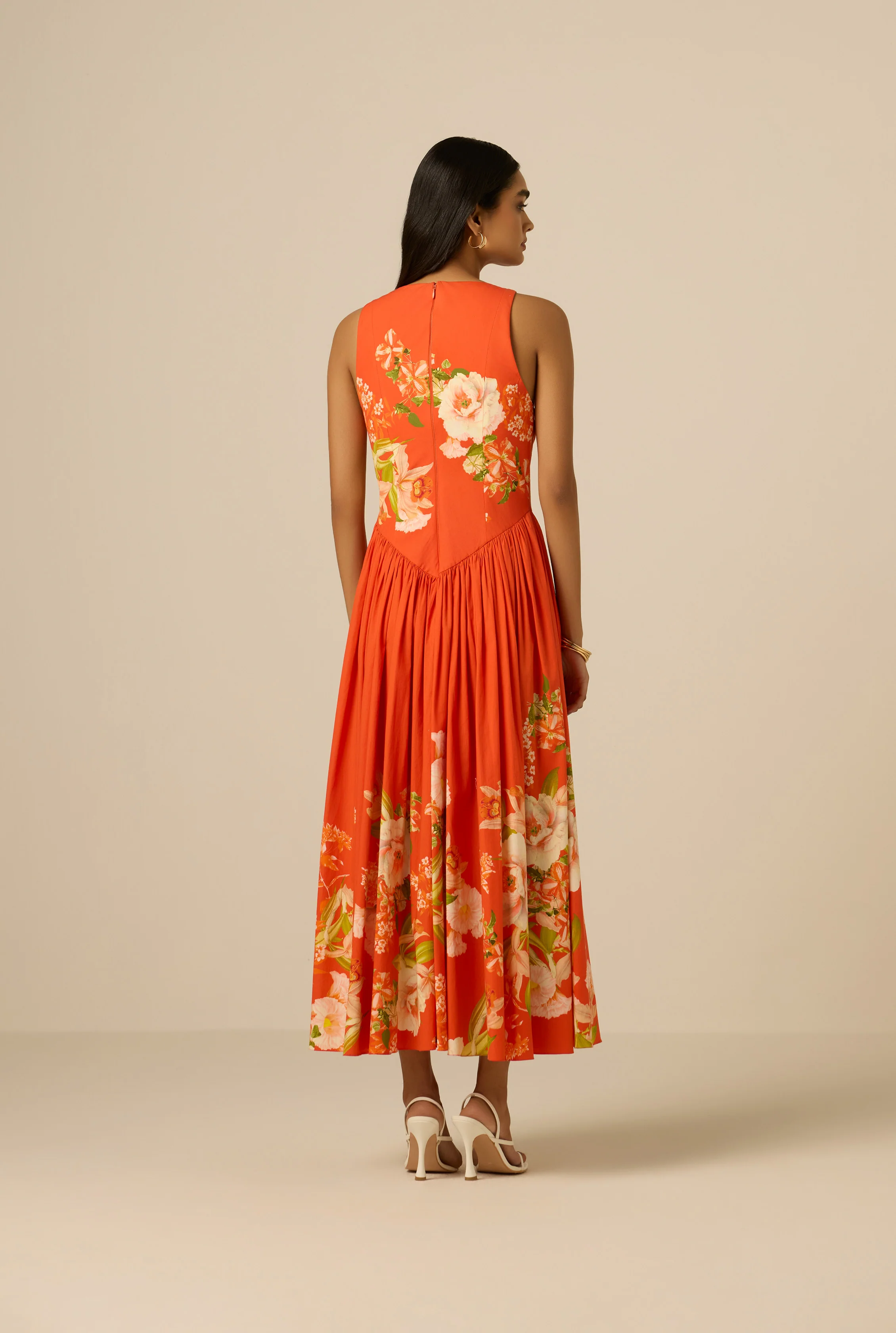Hibi Boat Neck Midi Dress - Image 10