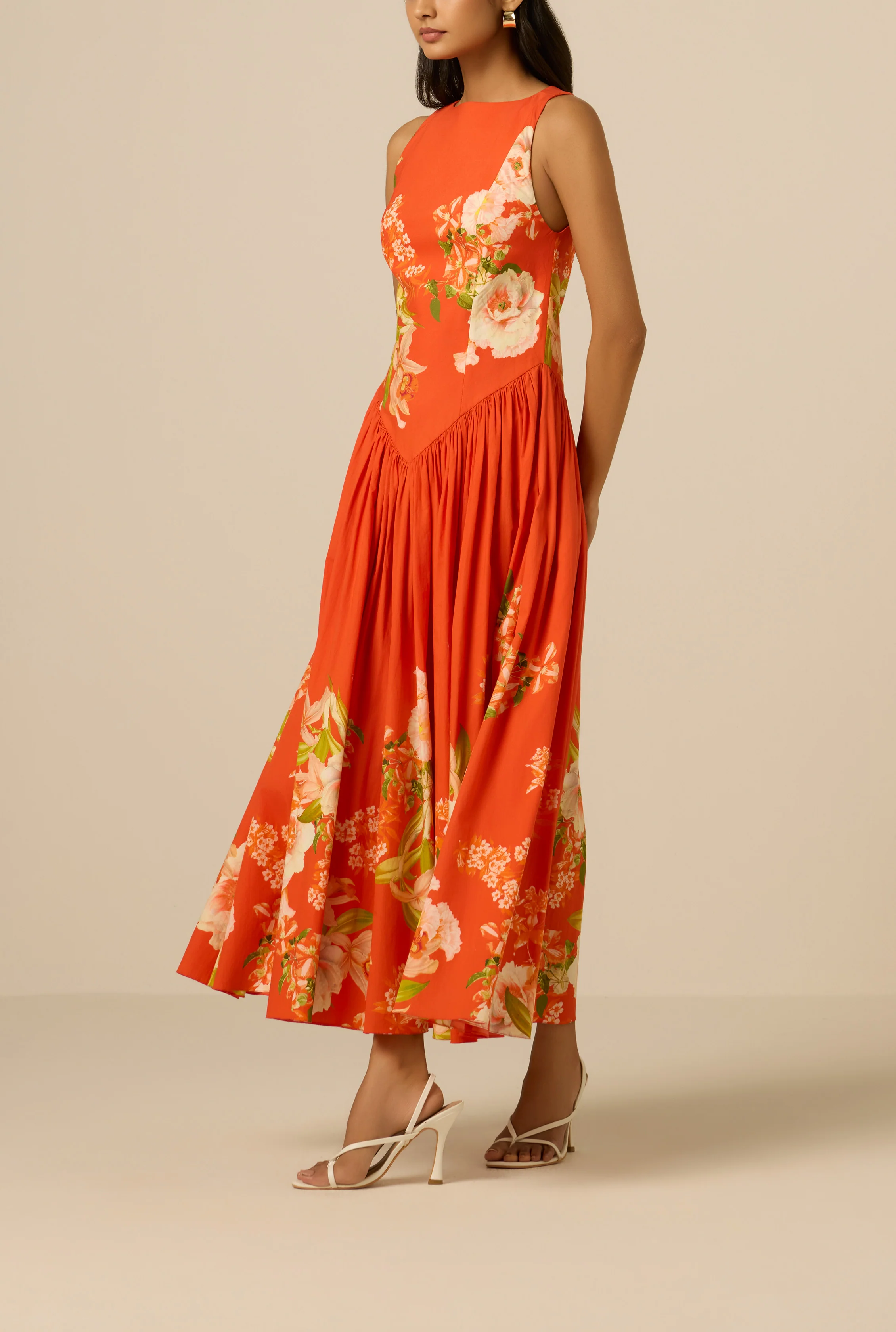 Hibi Boat Neck Midi Dress - Image 6