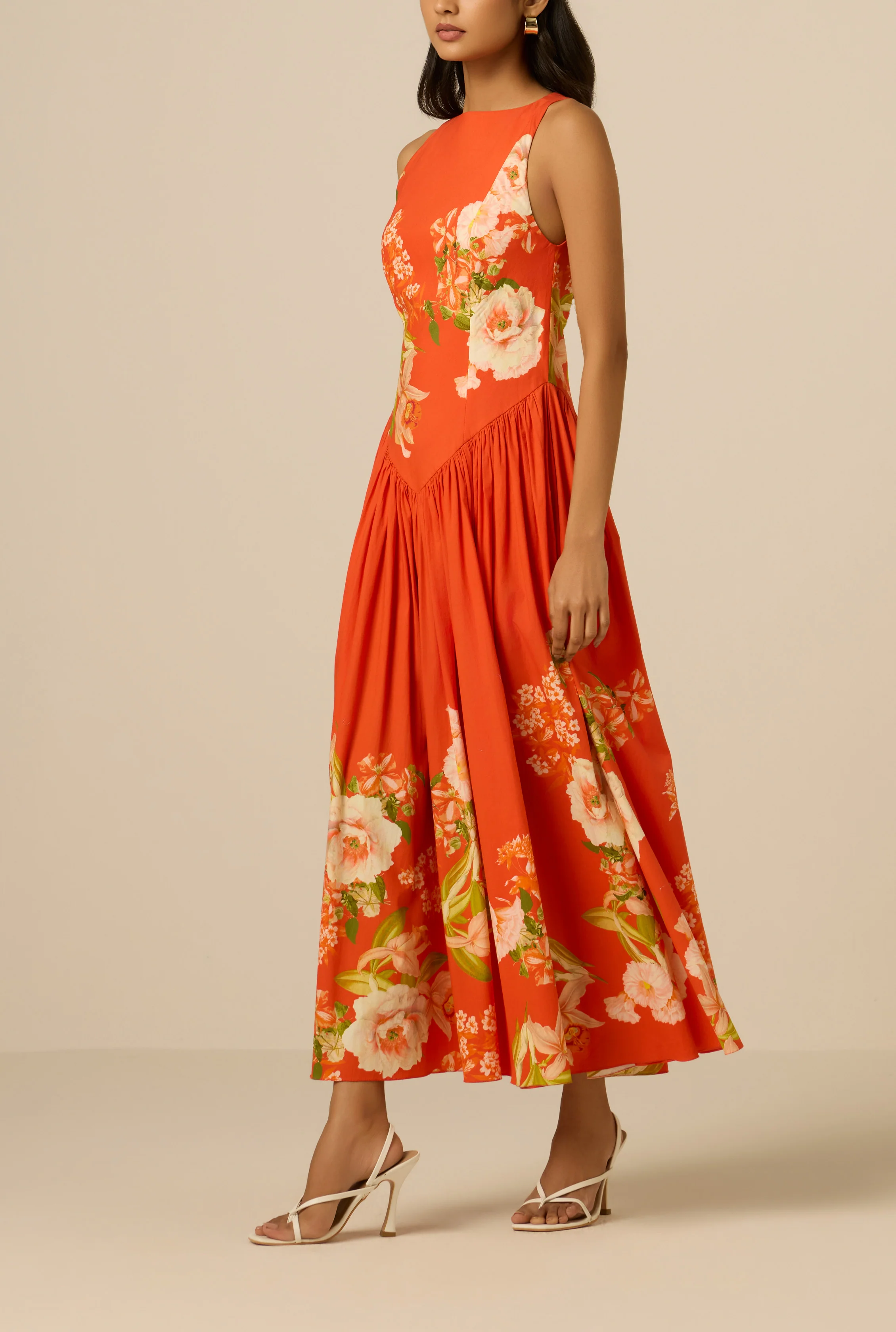 Hibi Boat Neck Midi Dress - Image 9