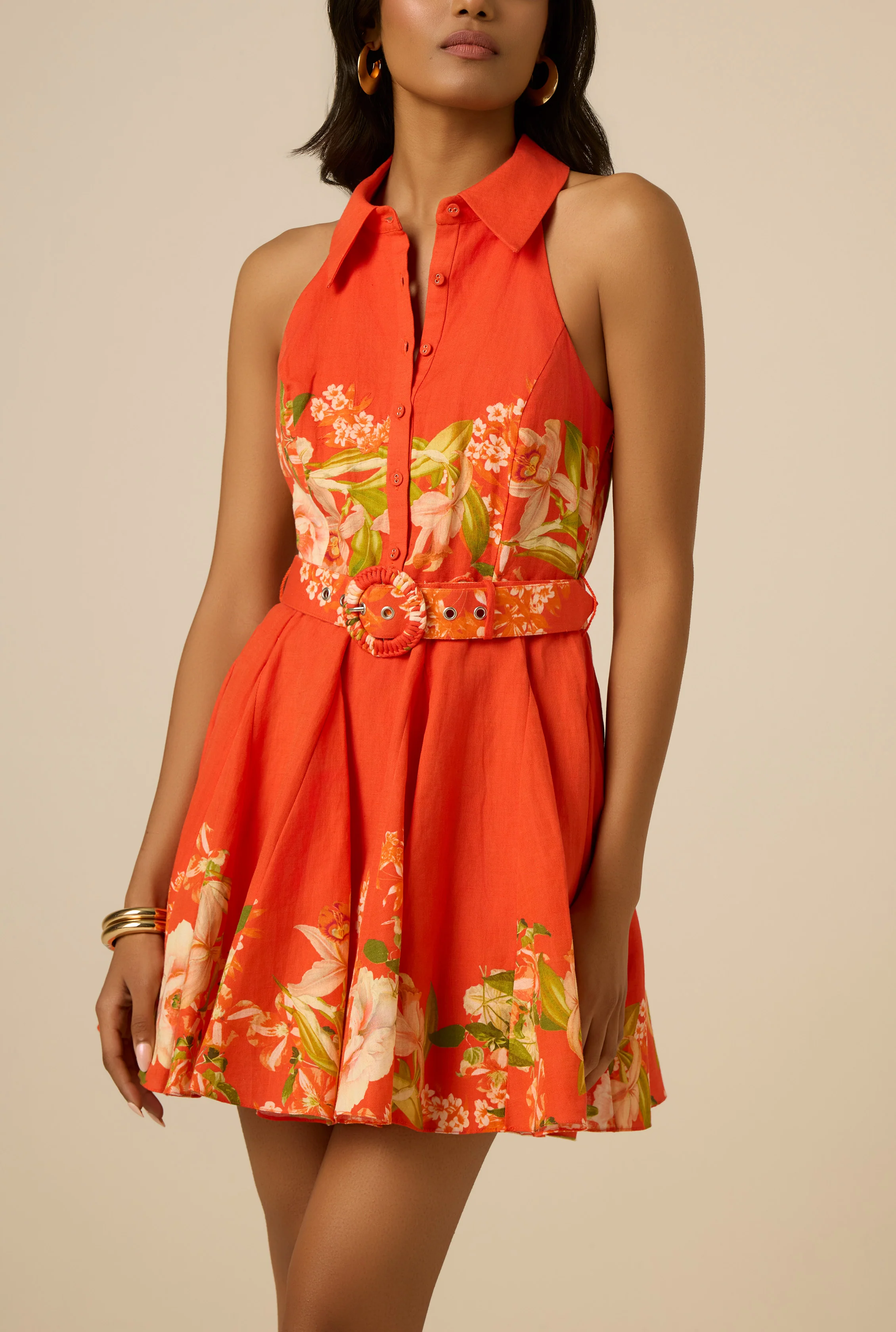 Hibi Buckle Short Dress - Image 5