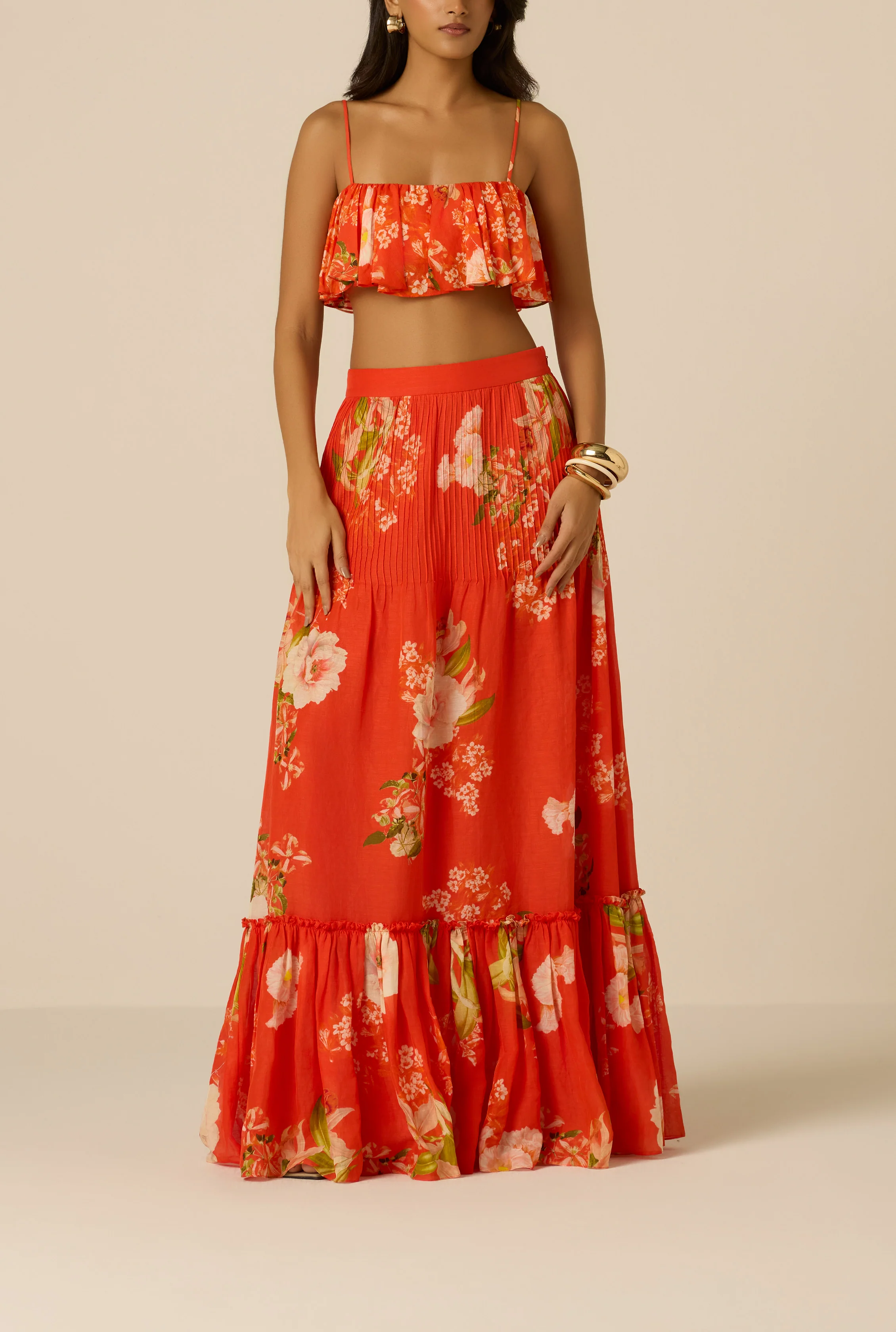 Hibi Pintuck Maxi Skirt - Image 7