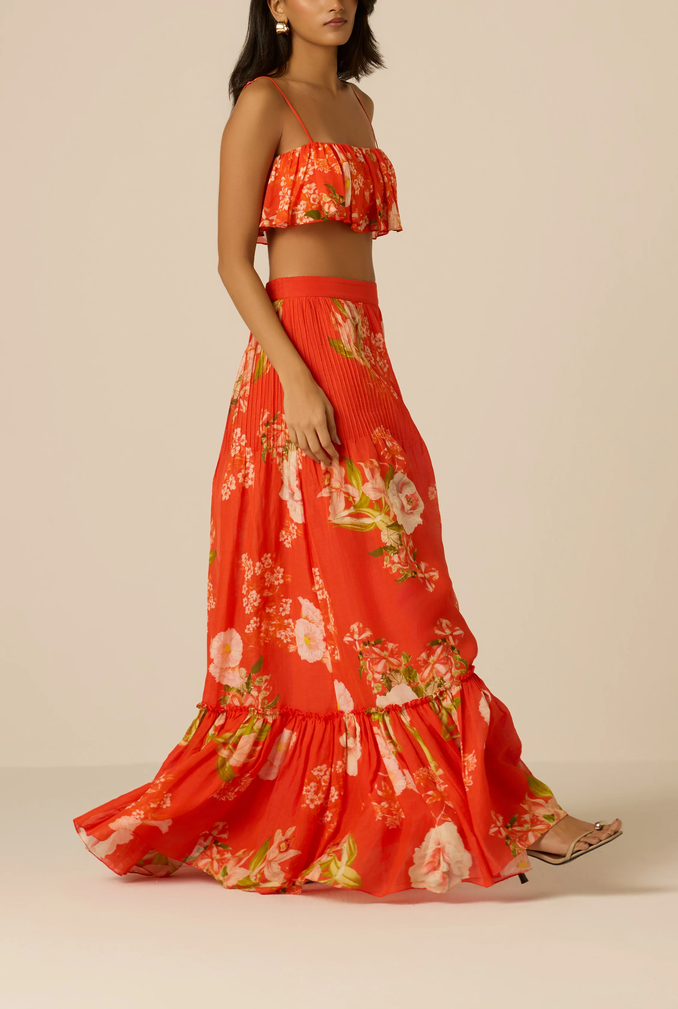 Hibi Pintuck Maxi Skirt - Image 8