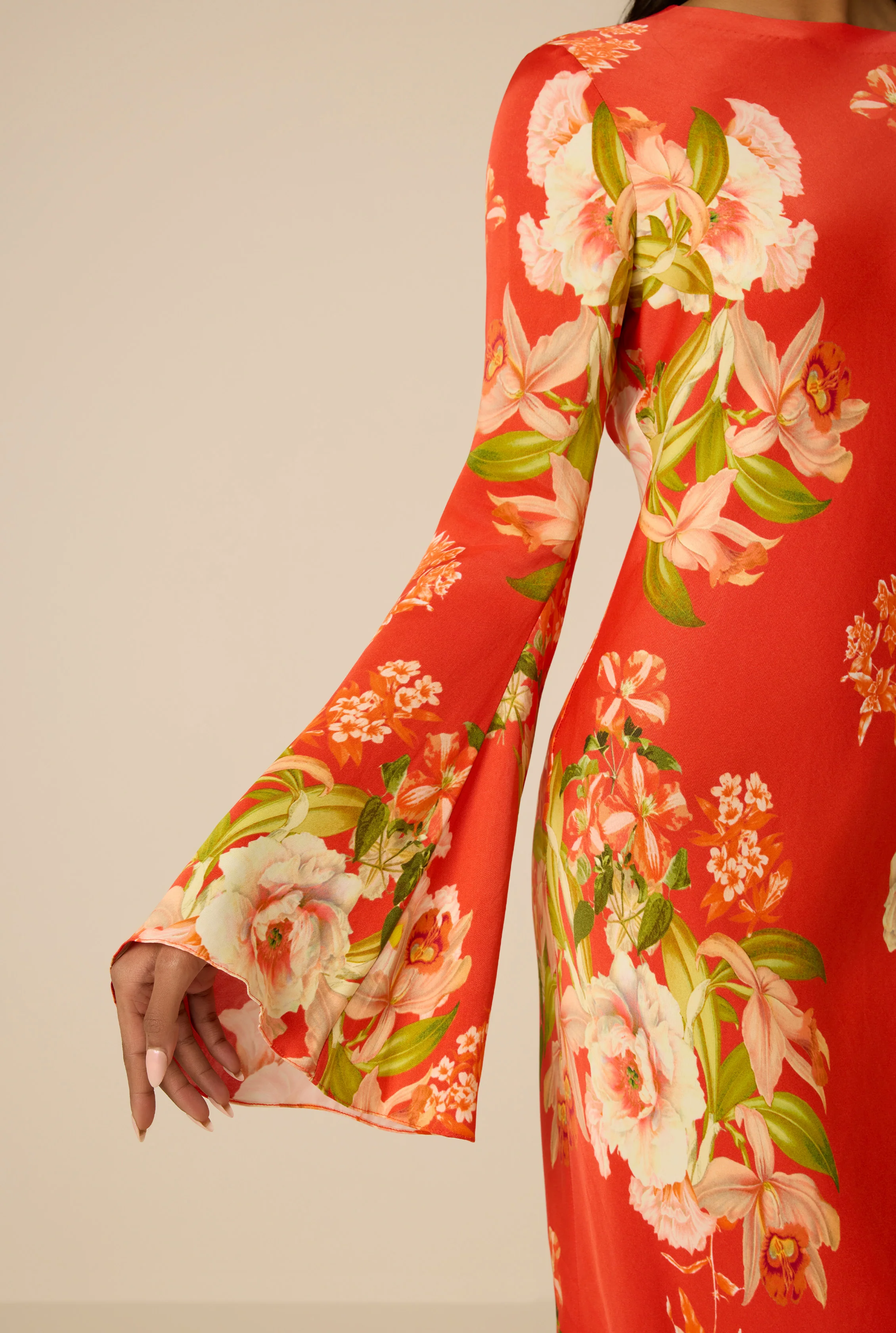 Hibi Tie-Back Maxi Dress - Image 4