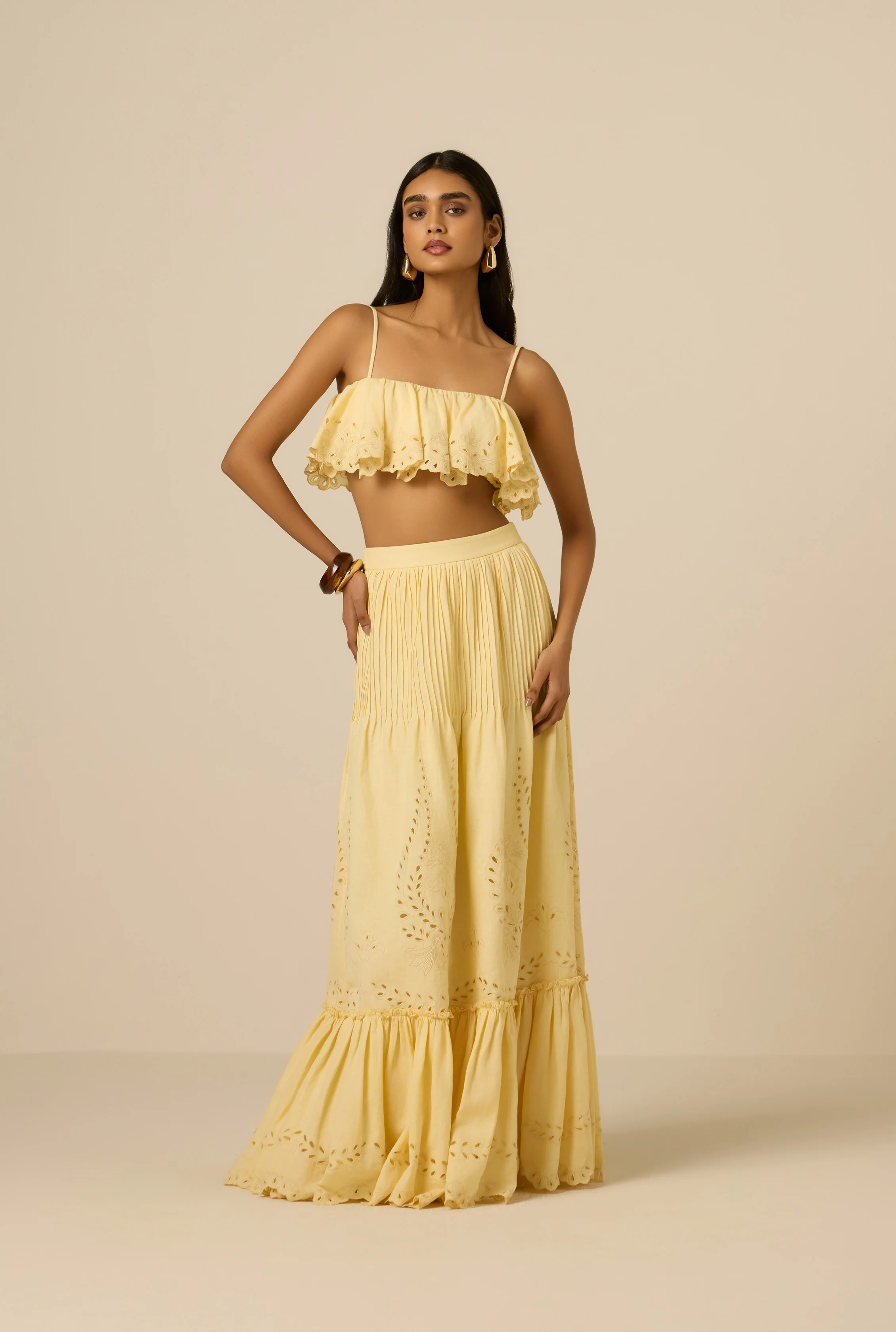 Kori Pintuck Maxi Skirt