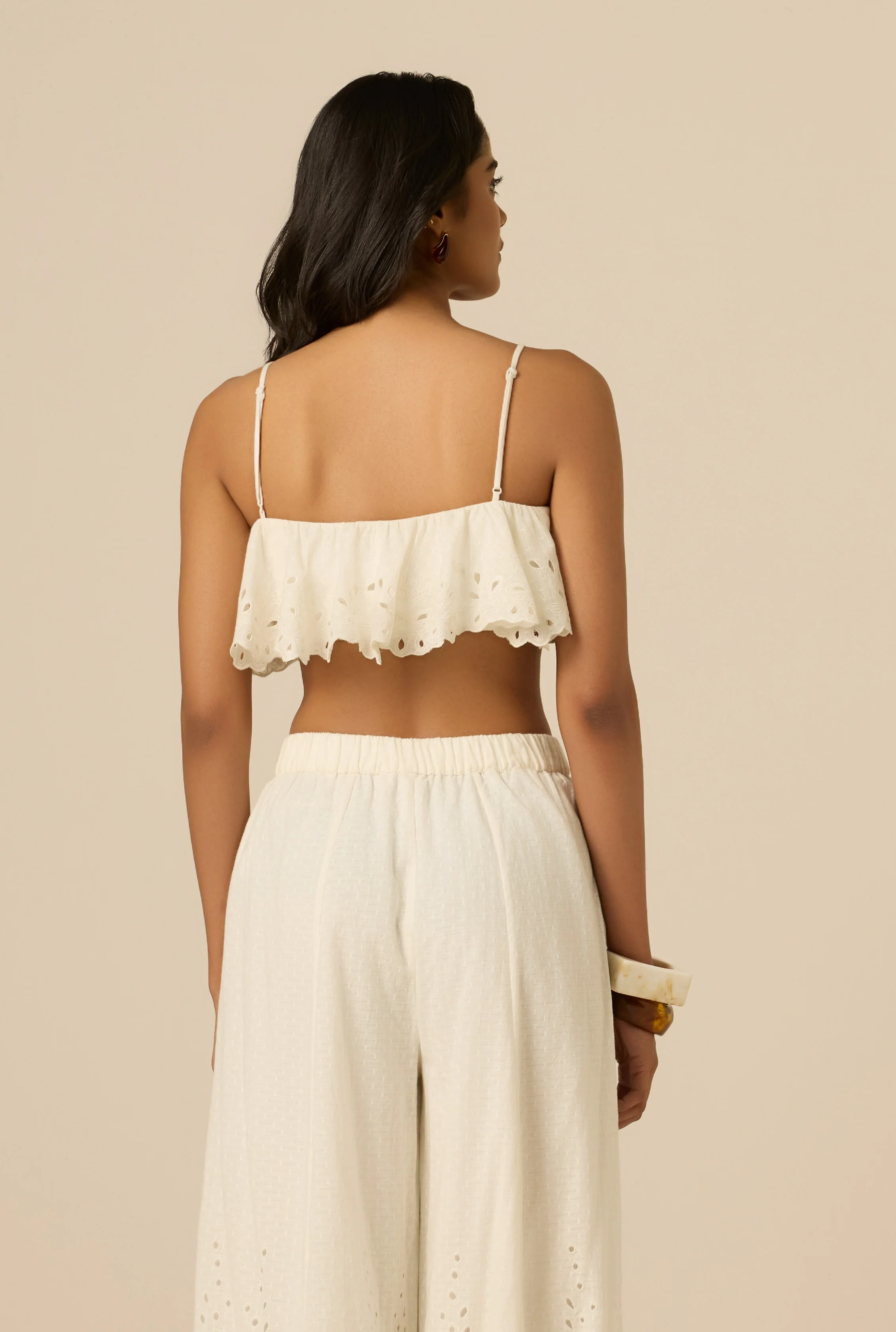 Kori White Ruffle Bustier - Image 7