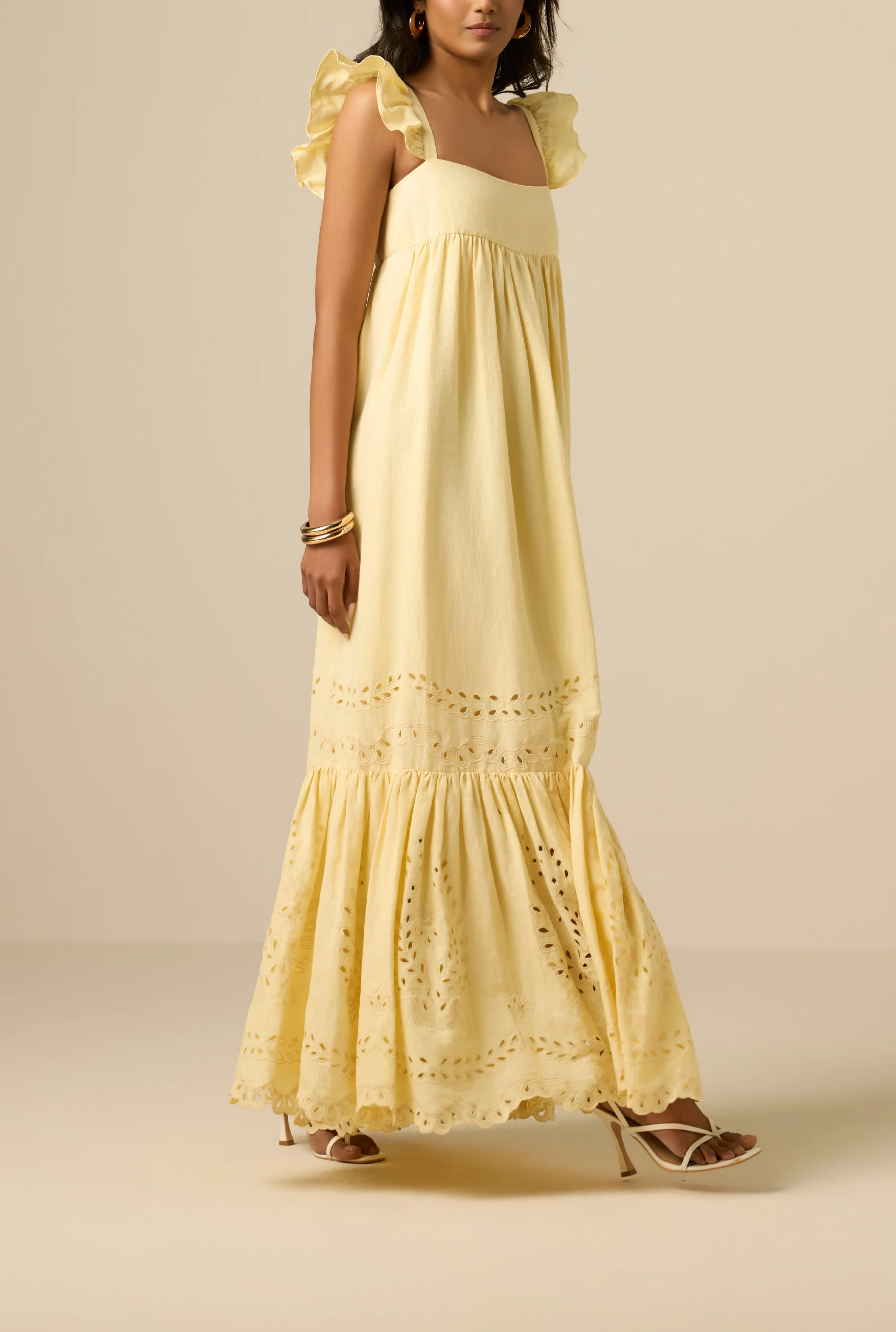 Kori Yellow Long Dress - Image 5