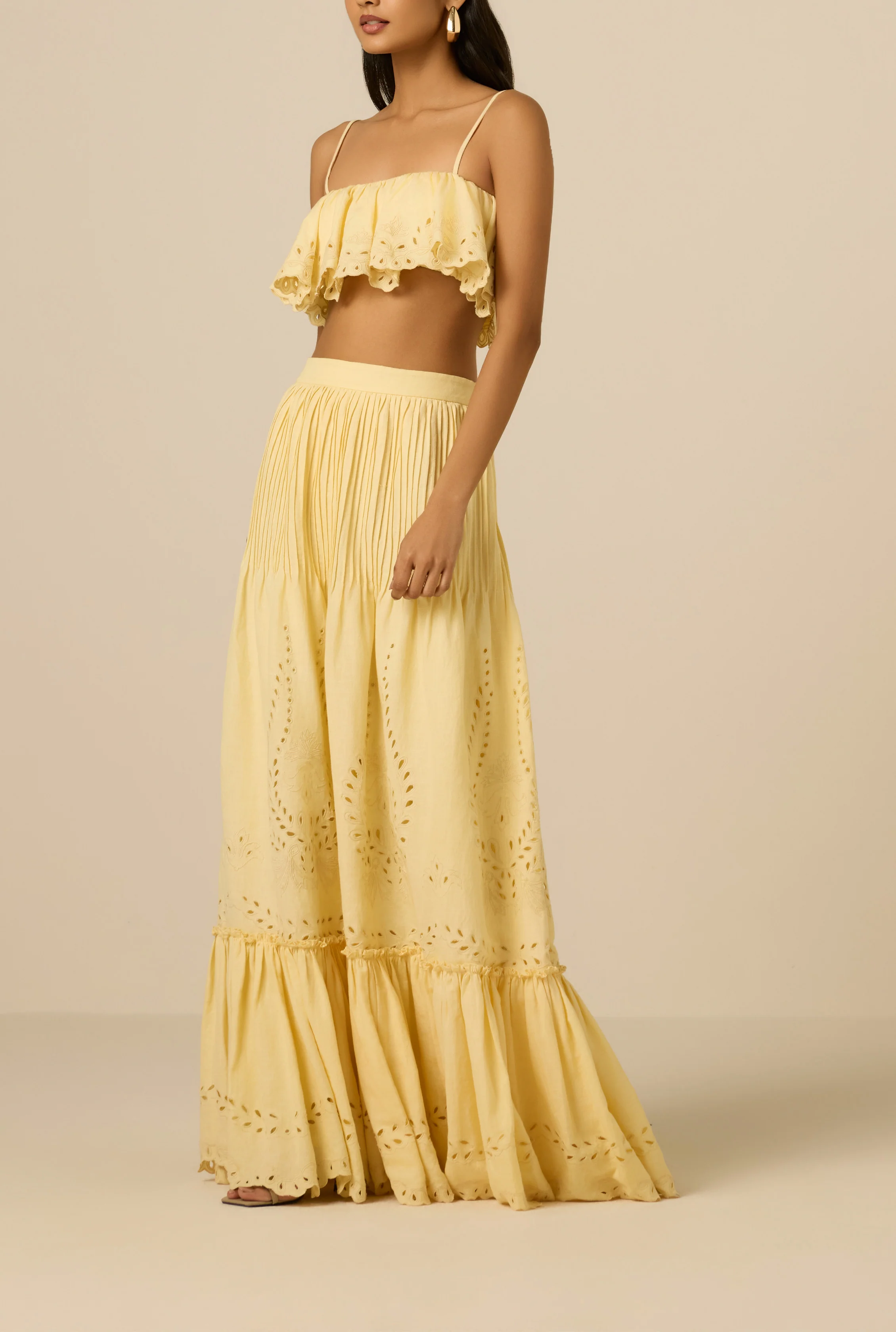 Kori Yellow Ruffle Bustier - Image 5