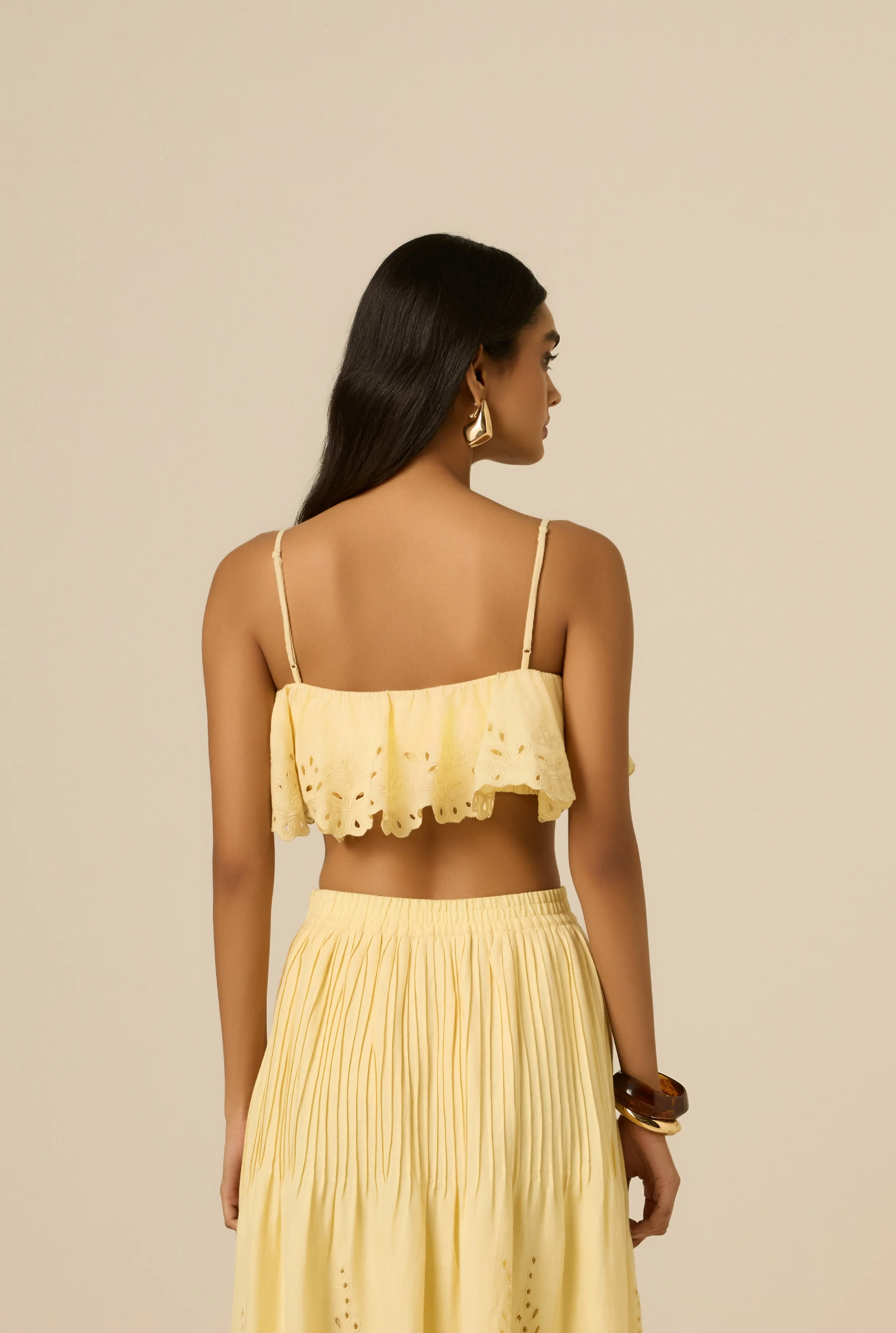 Kori Yellow Ruffle Bustier - Image 7