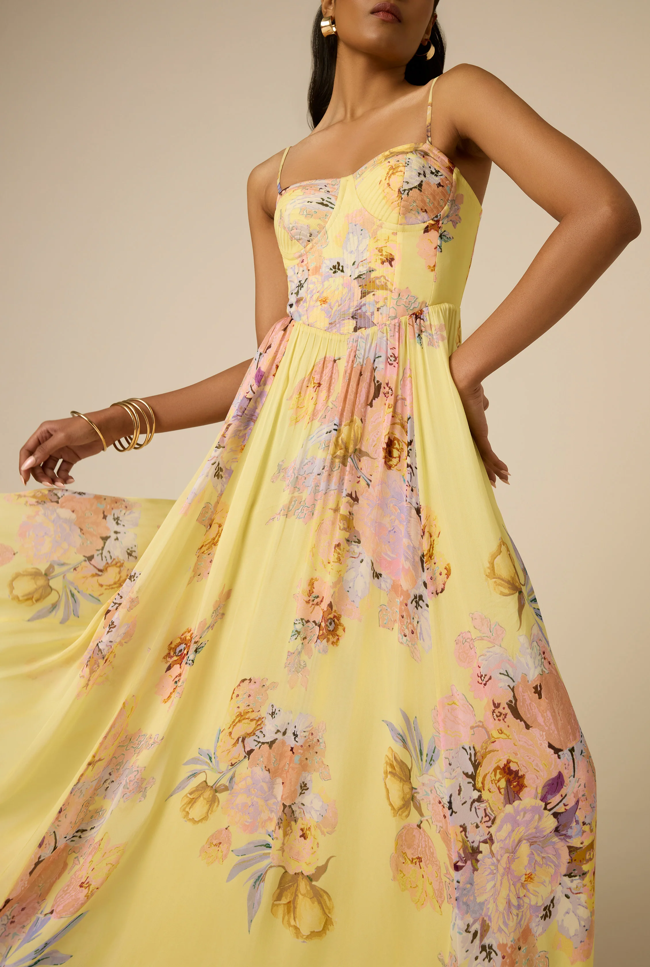 Kysha Corset Long Dress