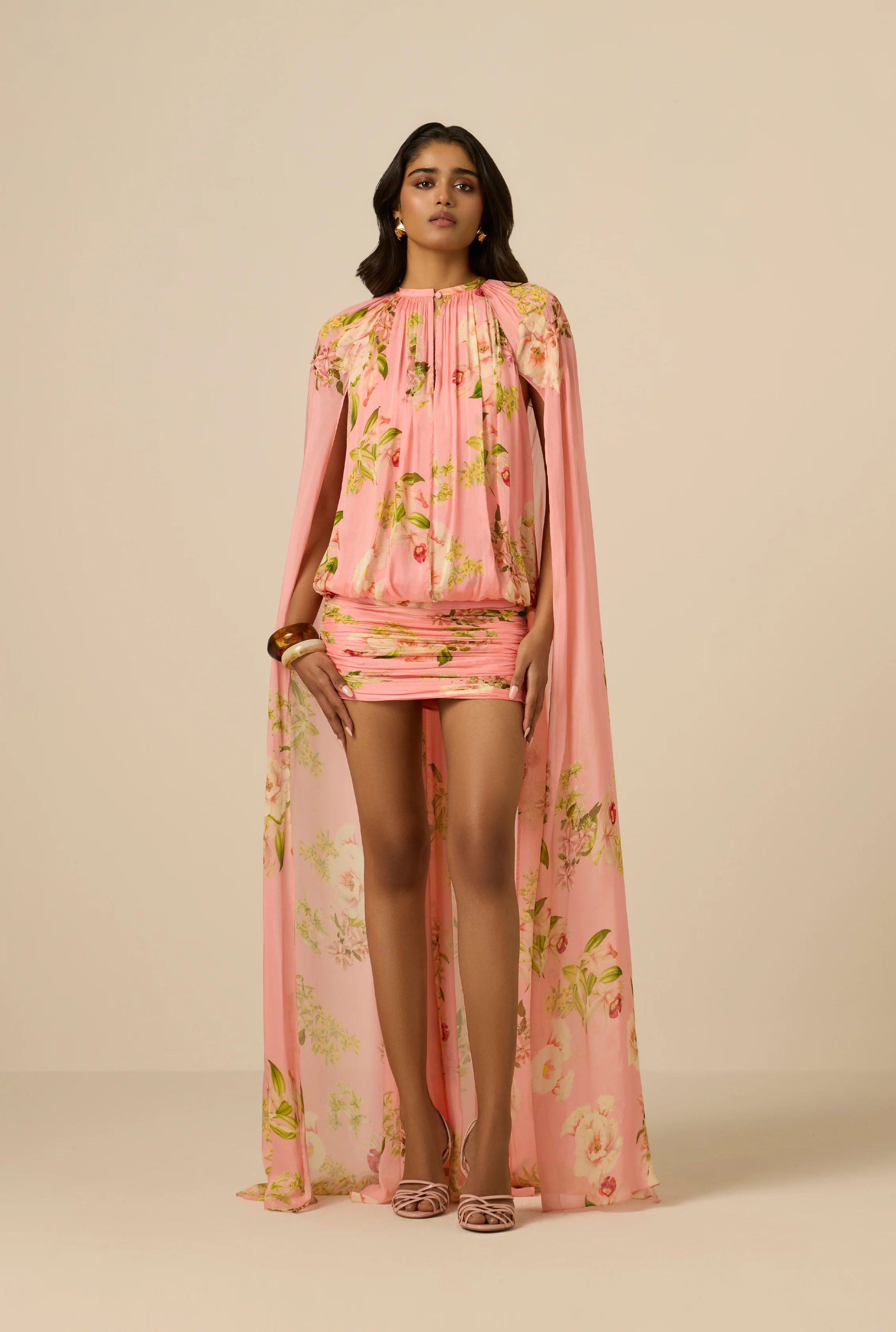 Lena Cape Mini Dress