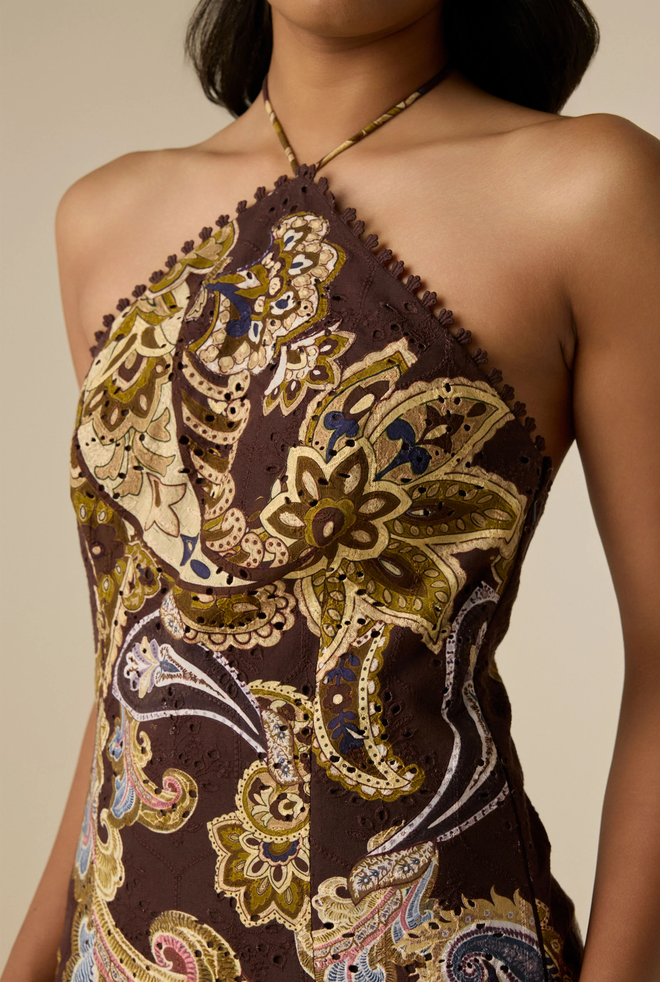 Reem Halter Neck Mini Dress - Image 2