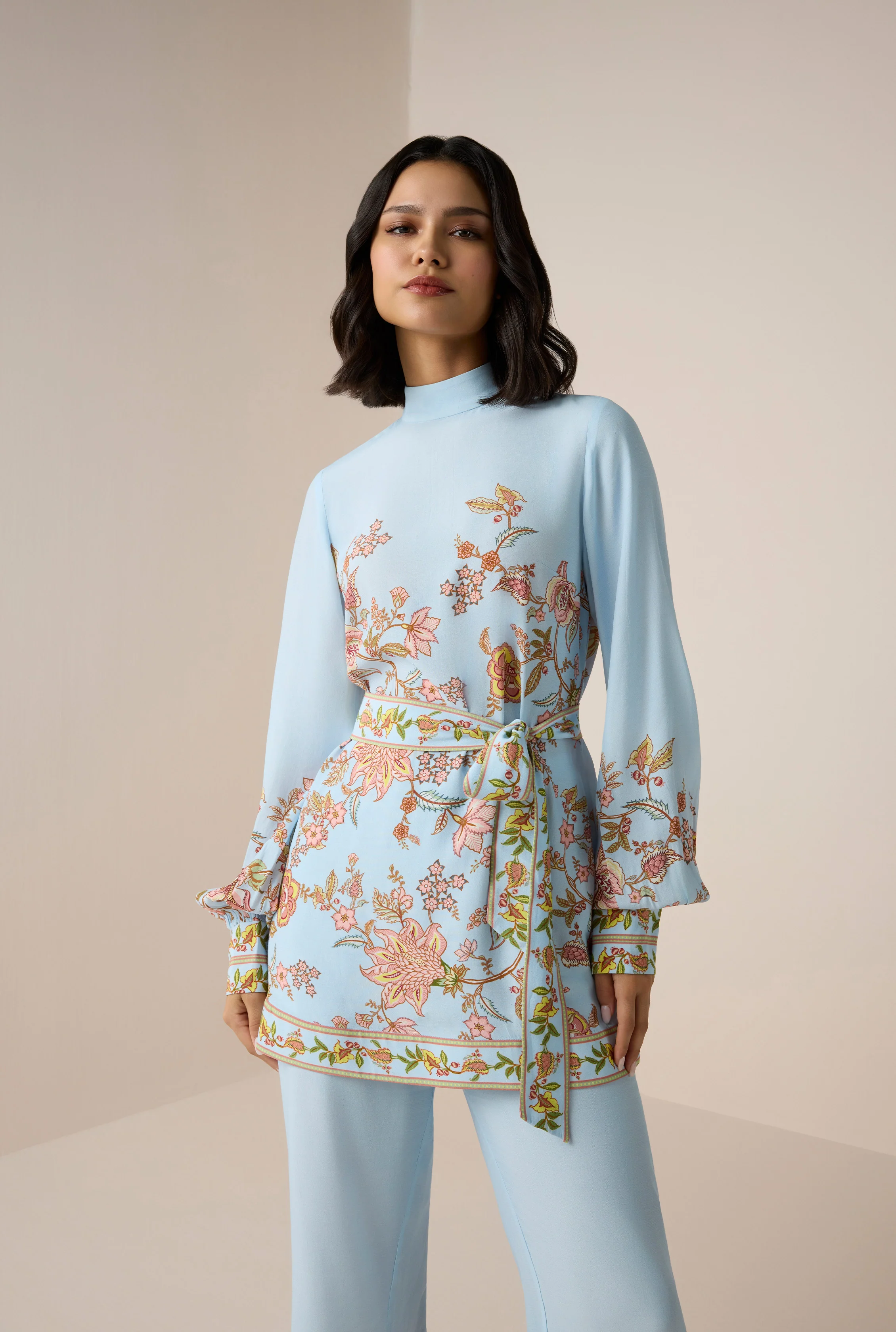 Riah Scarf Neck Top
