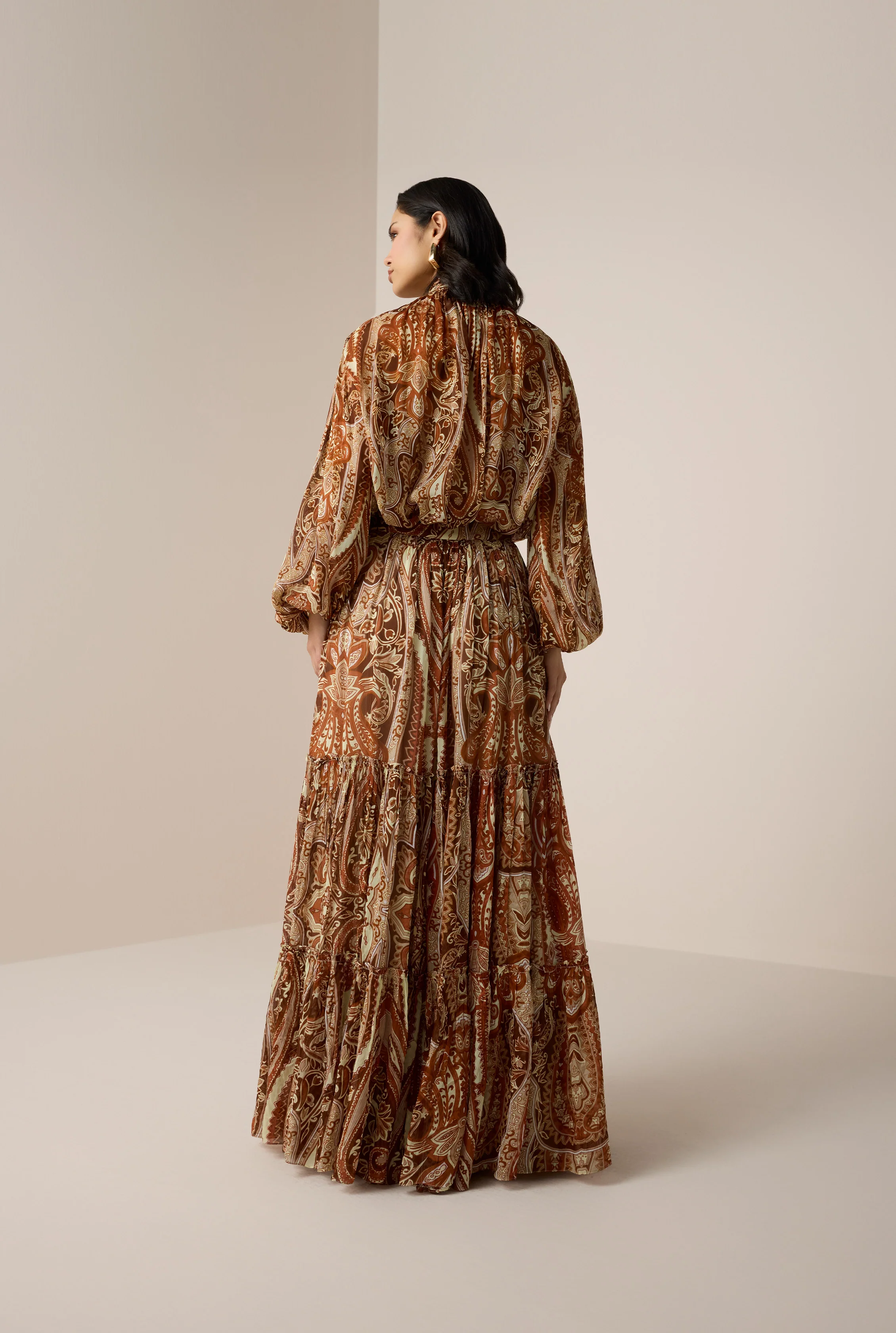 Rida Tiered Maxi Skirt - Image 4