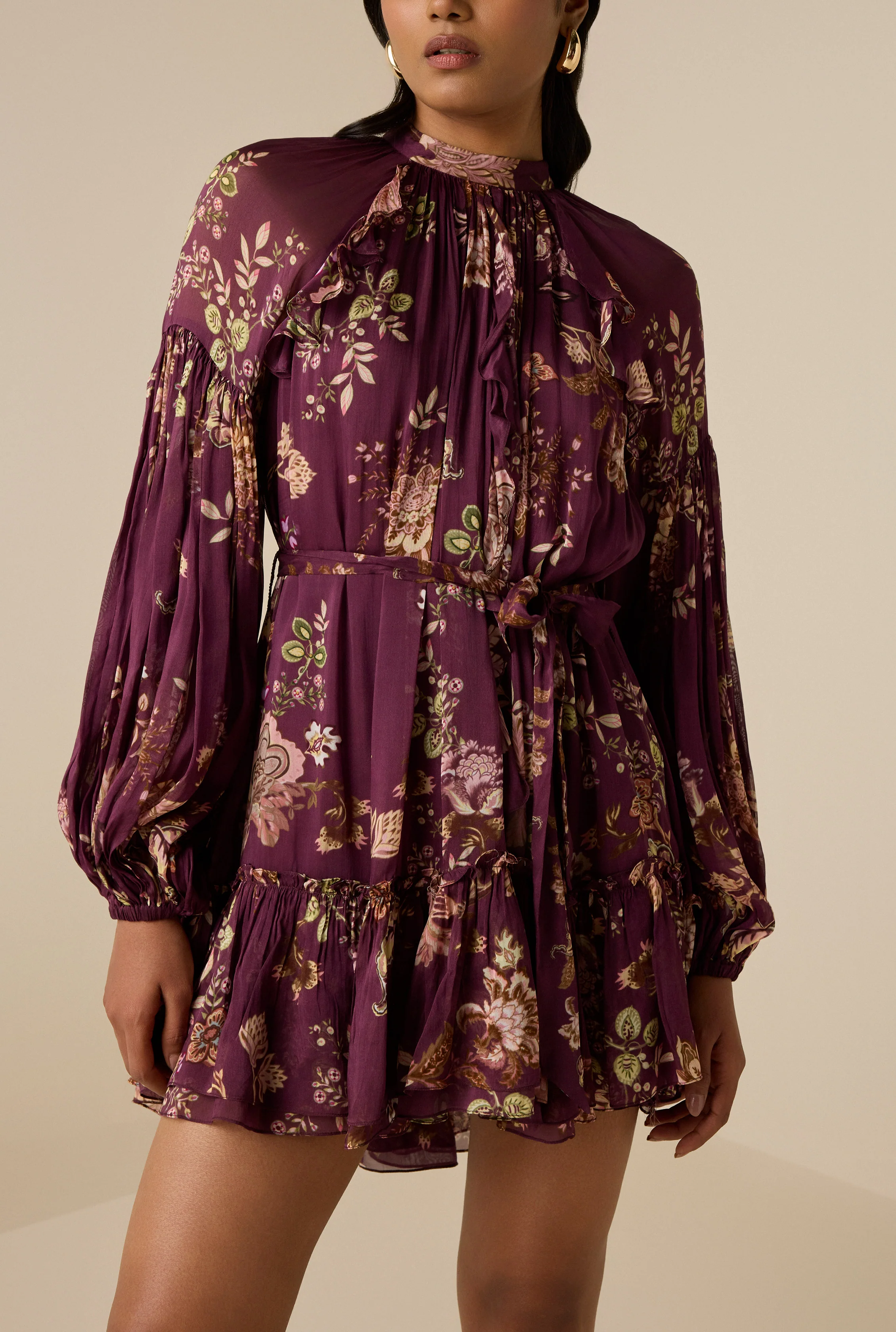 Savi Ruffle Mini Dress - Image 3