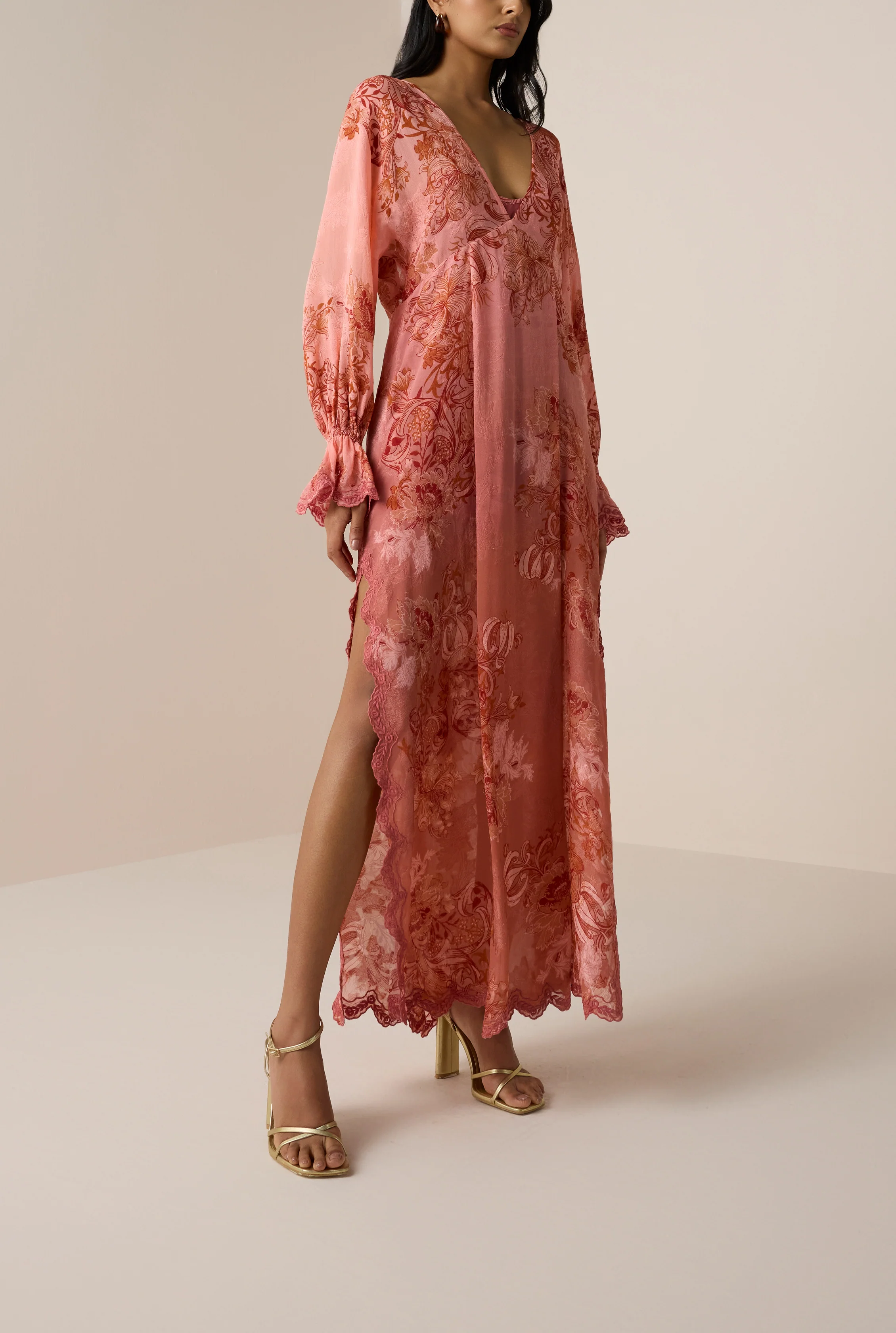 Vine Long Kaftan - Image 4
