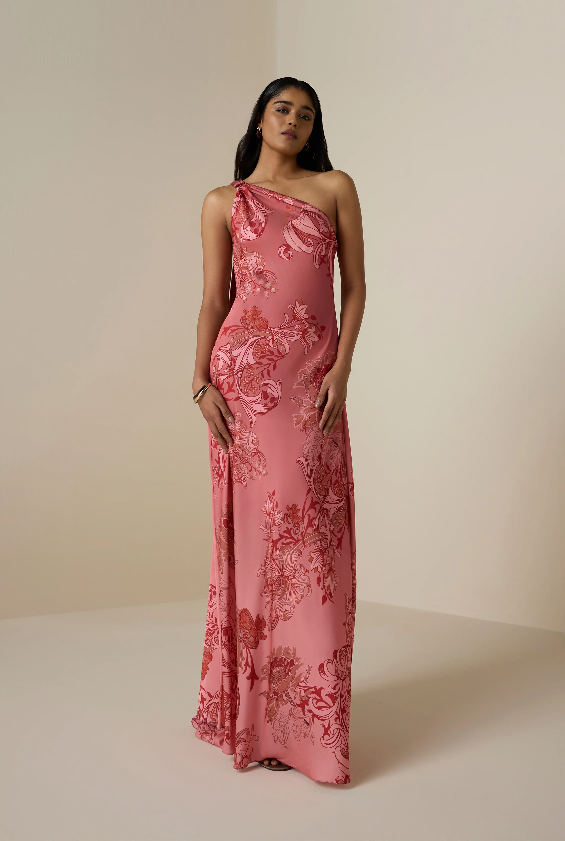 Vine One Shoulder Dress