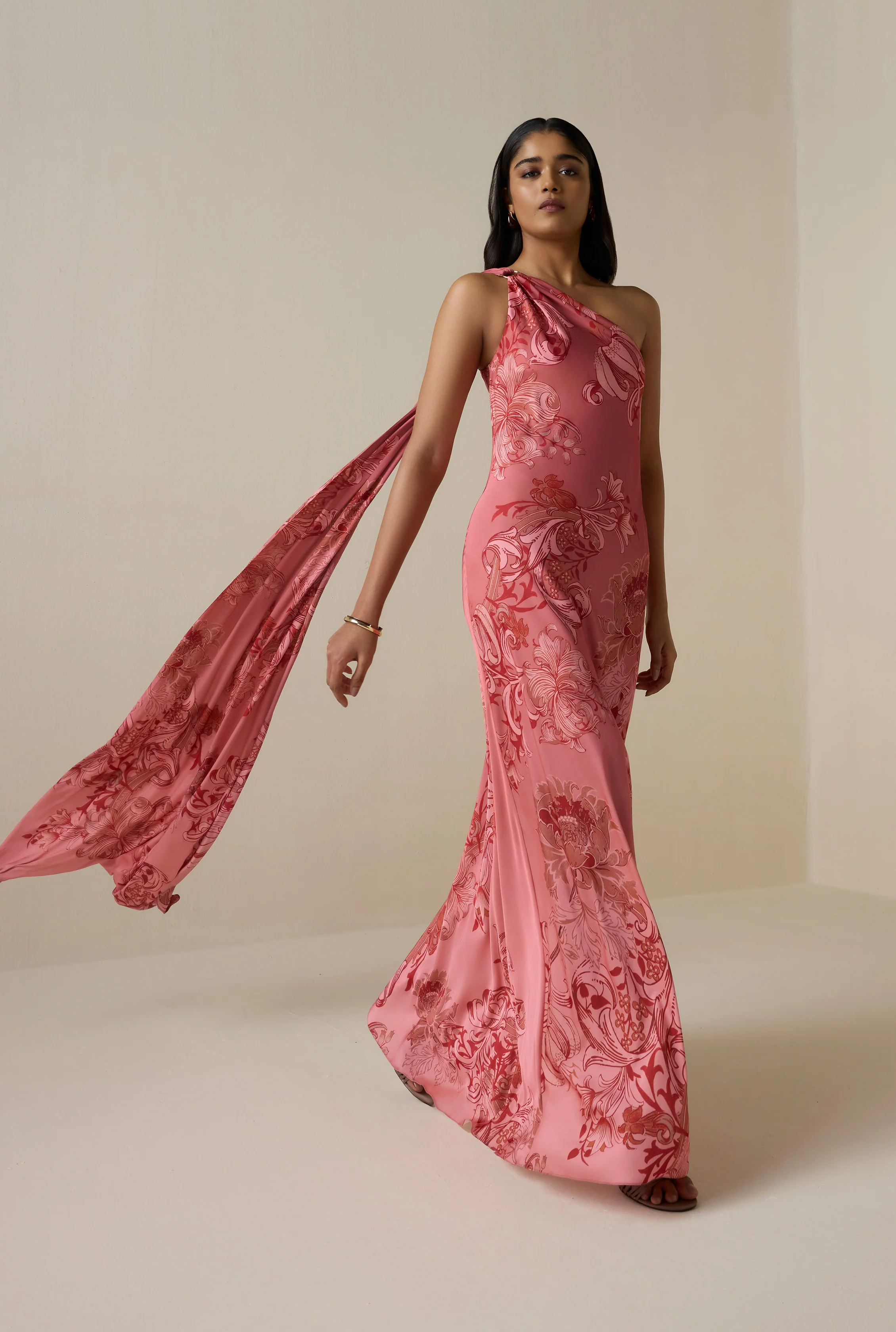 Vine One Shoulder Dress - Image 5